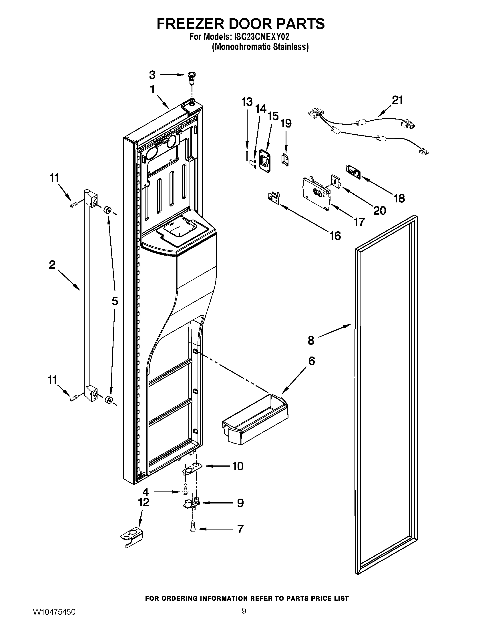 07 - FREEZER DOOR PARTS
