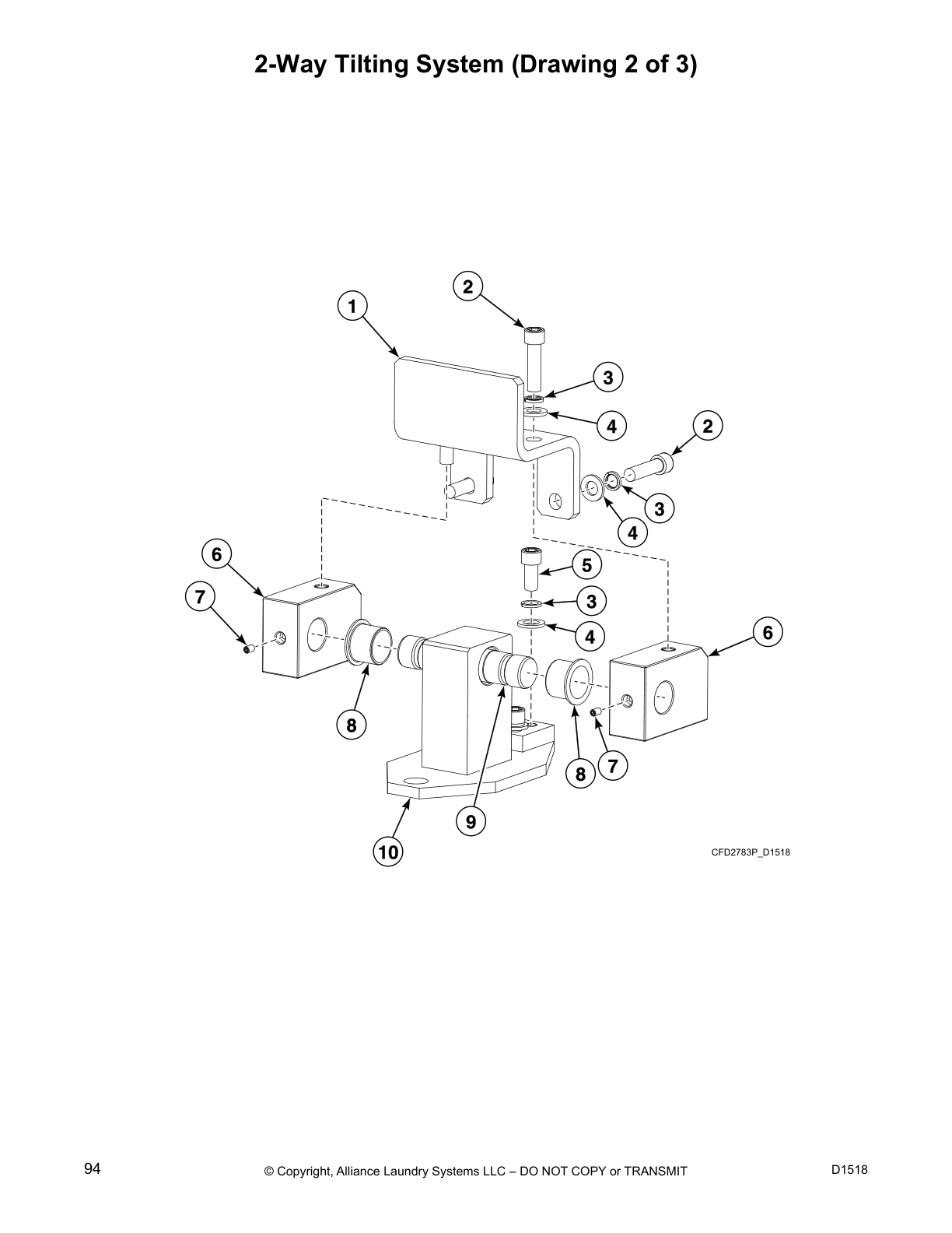 2-Way Tilting System (Drawing 2 of 3)