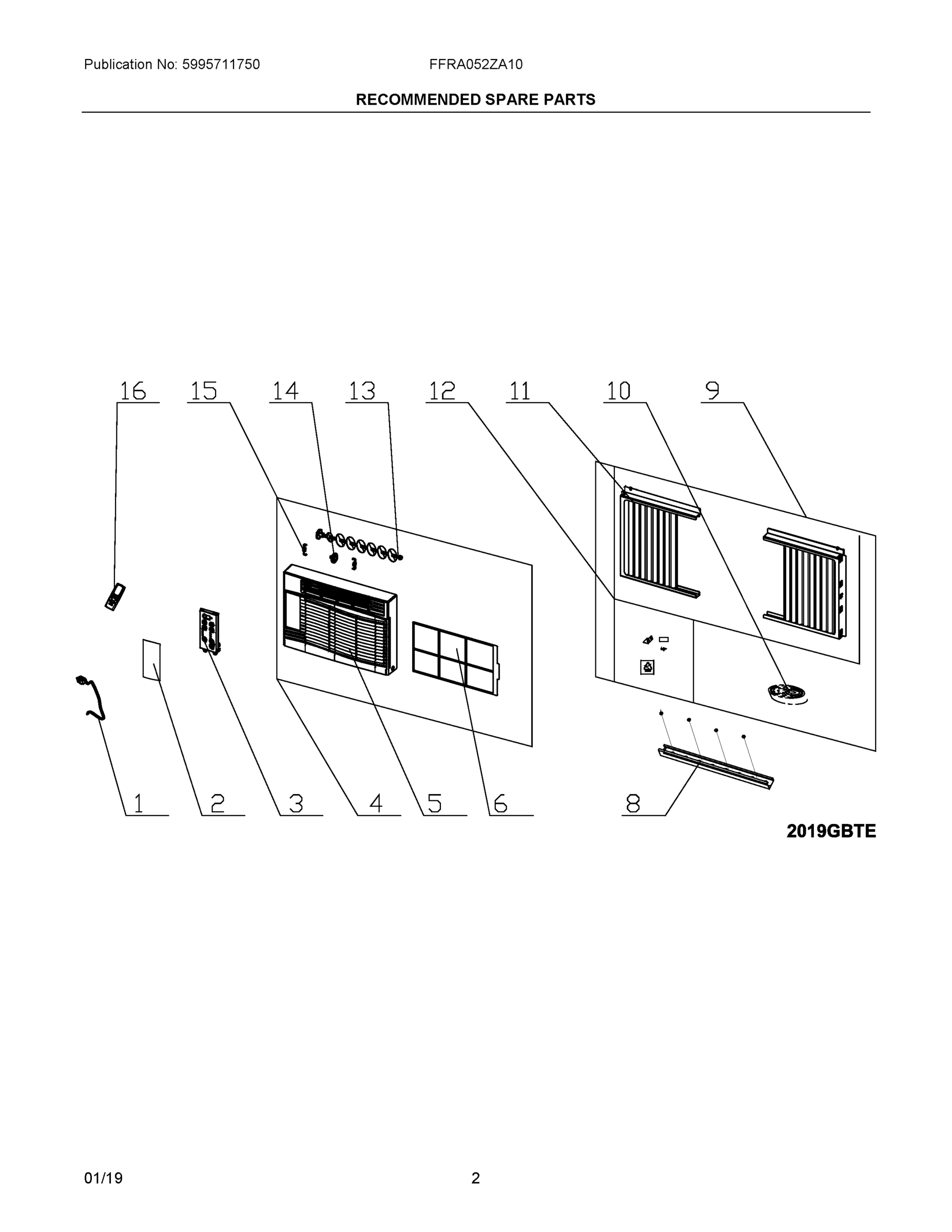 02 - RECOMMENDED SPARE PARTS