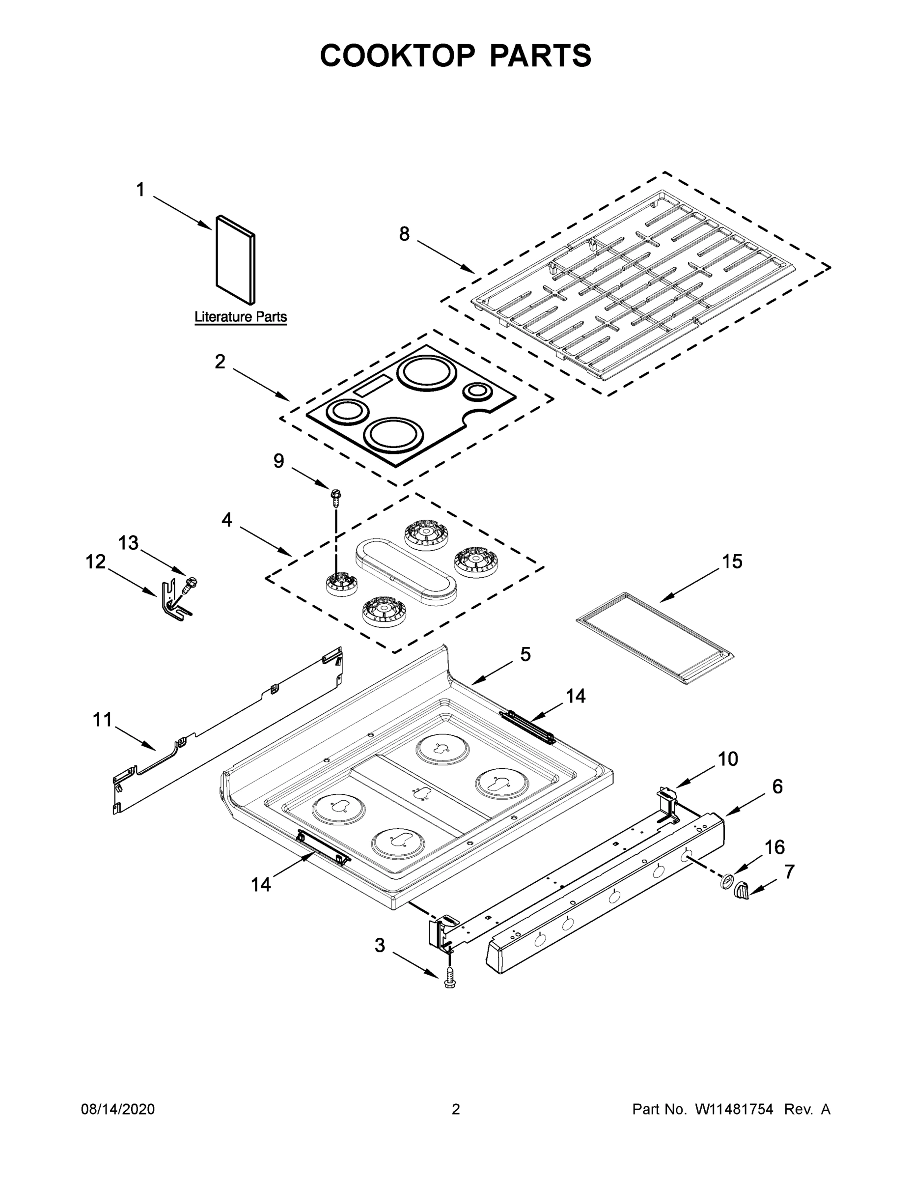 02 - COOKTOP PARTS