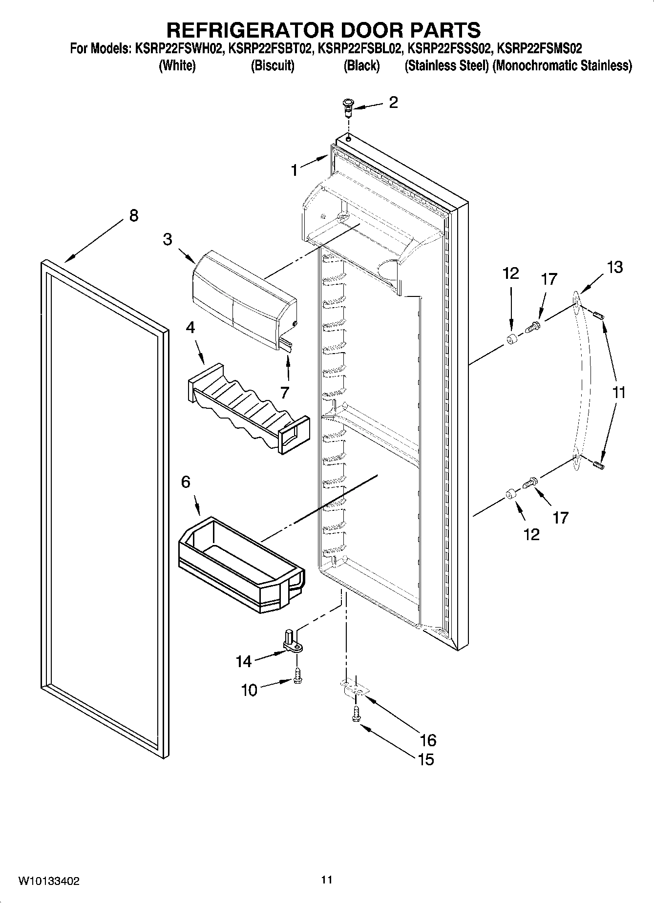 07 - REFRIGERATOR DOOR PARTS