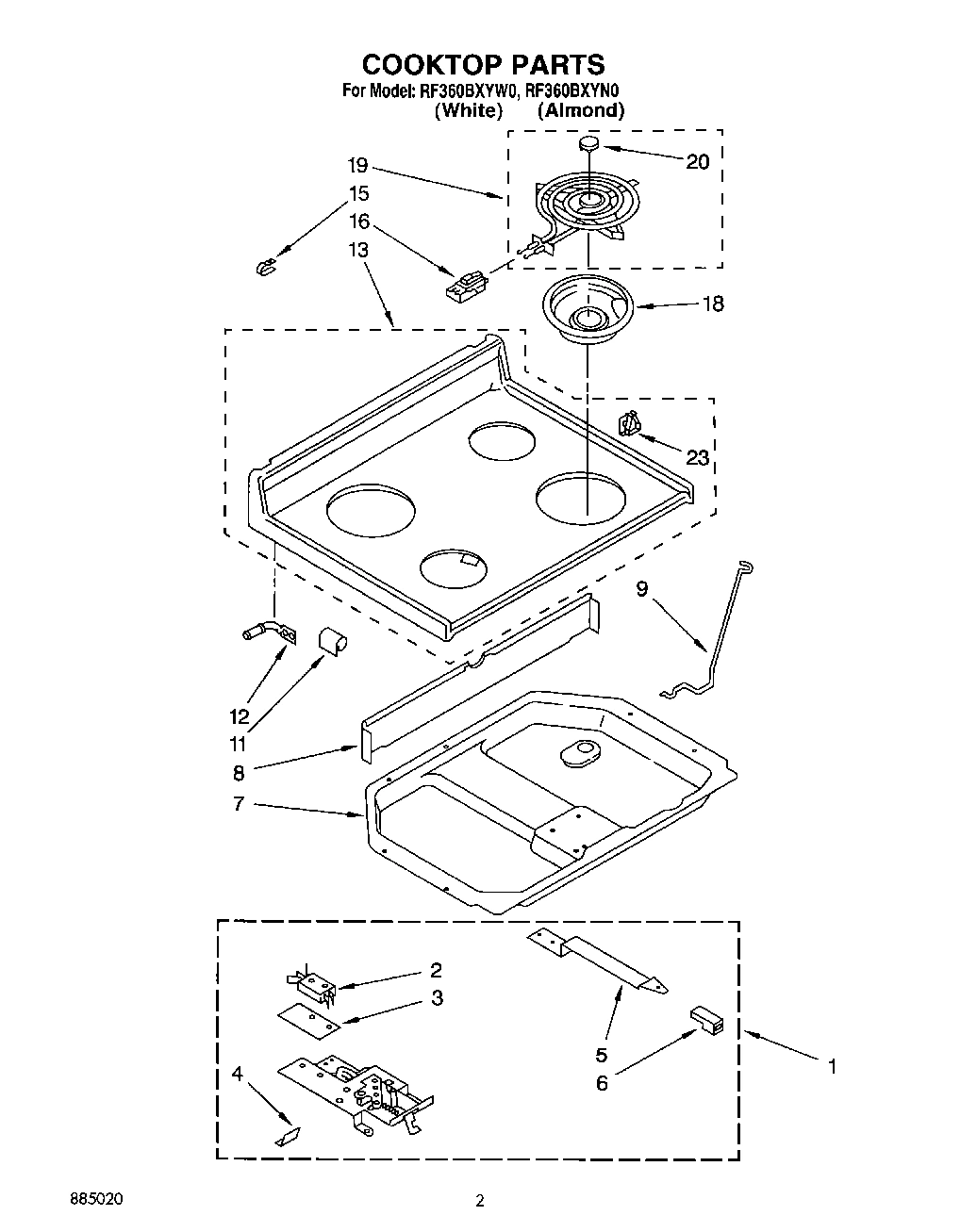 02 - COOKTOP, LIT/OPTIONAL