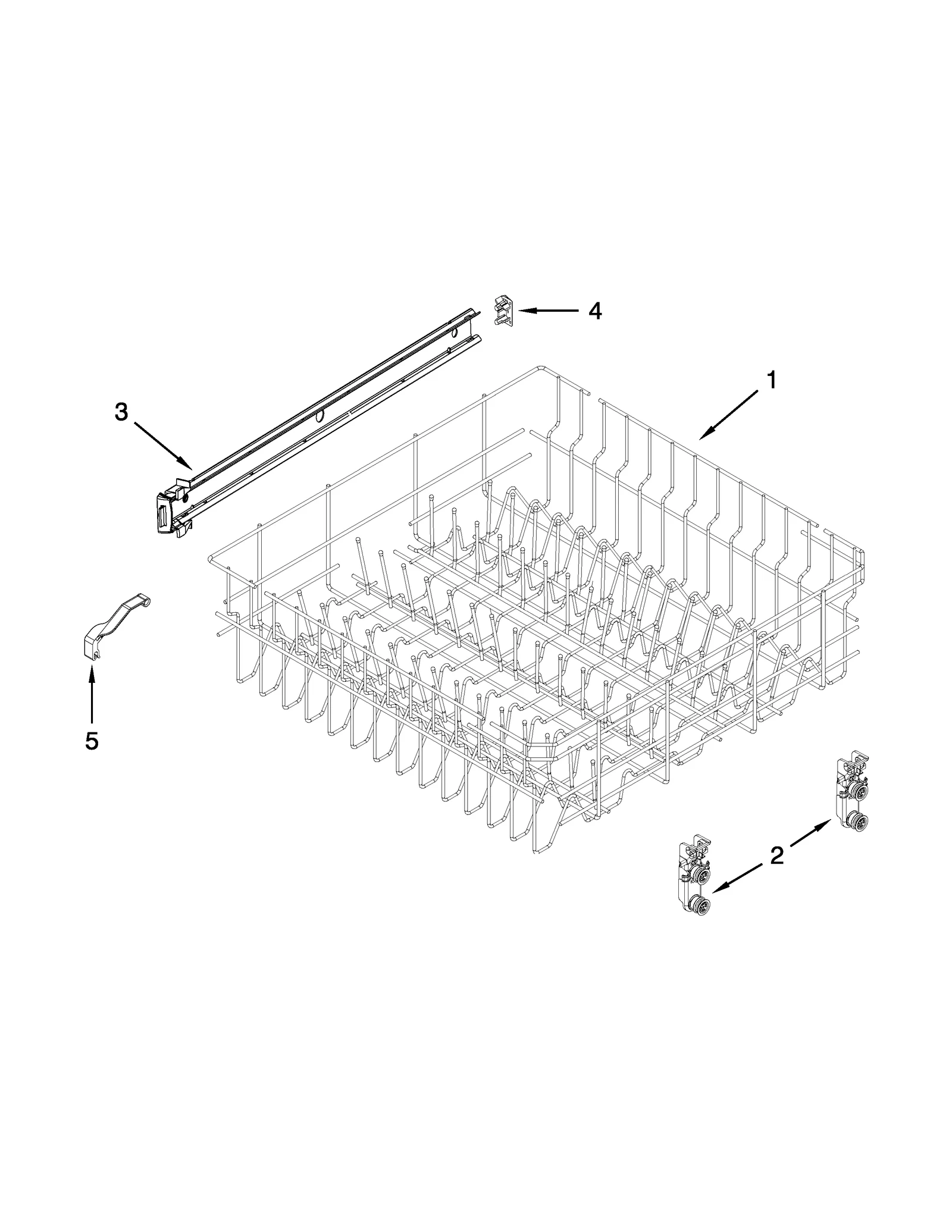 UPPER RACK AND TRACK PARTS