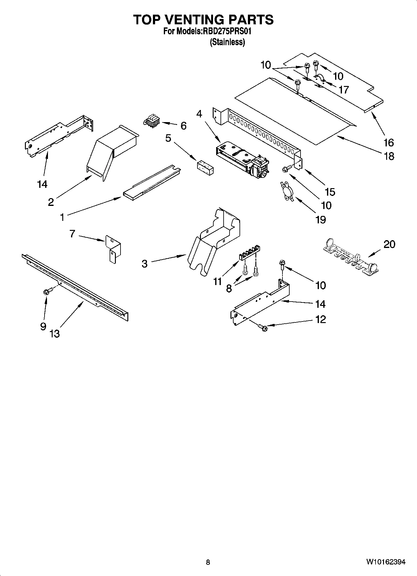 06 - TOP VENTING PARTS, OPTIONAL PARTS (NOT INCLUDED)