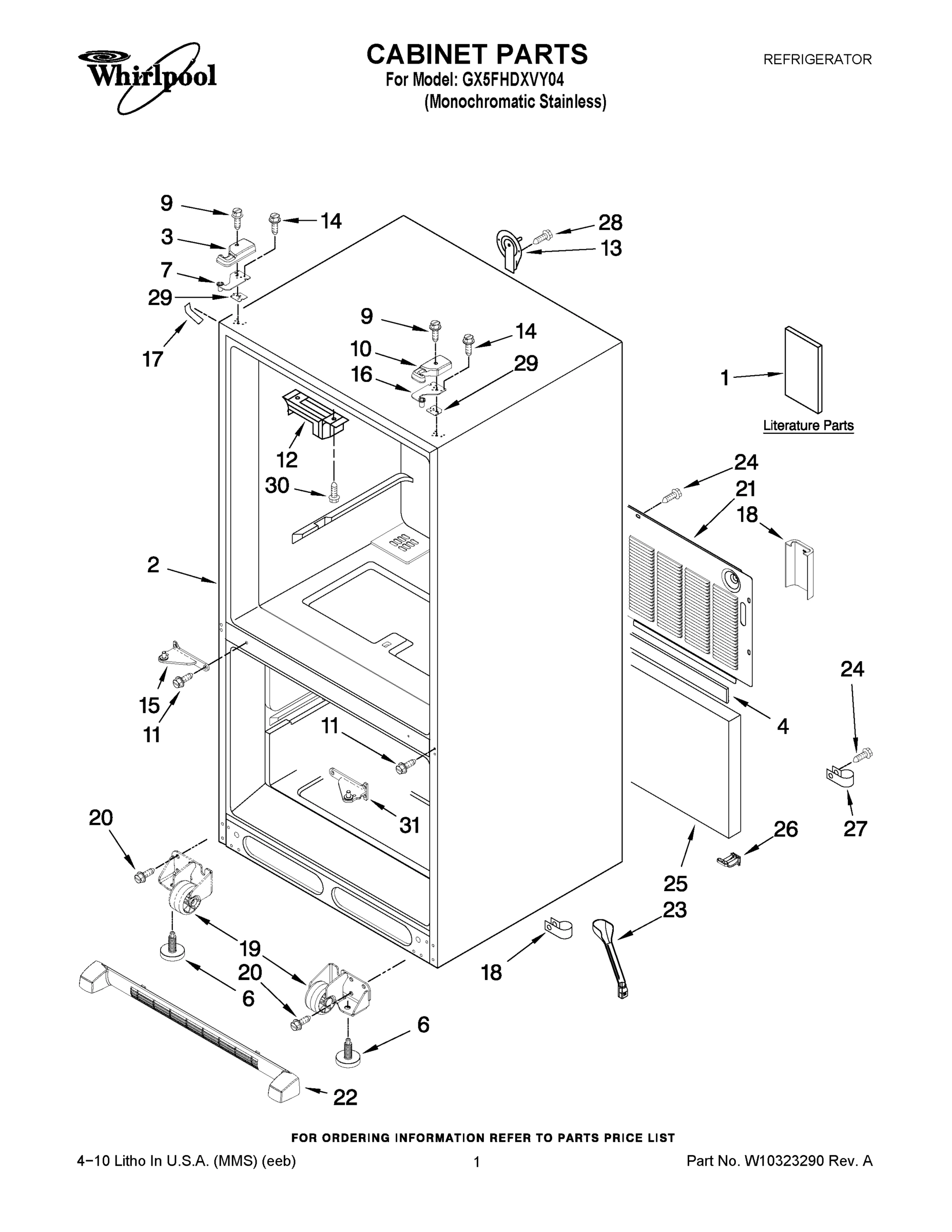 01 - CABINET PARTS