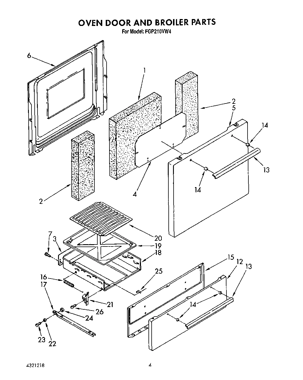03 - OVEN DOOR AND BROILER