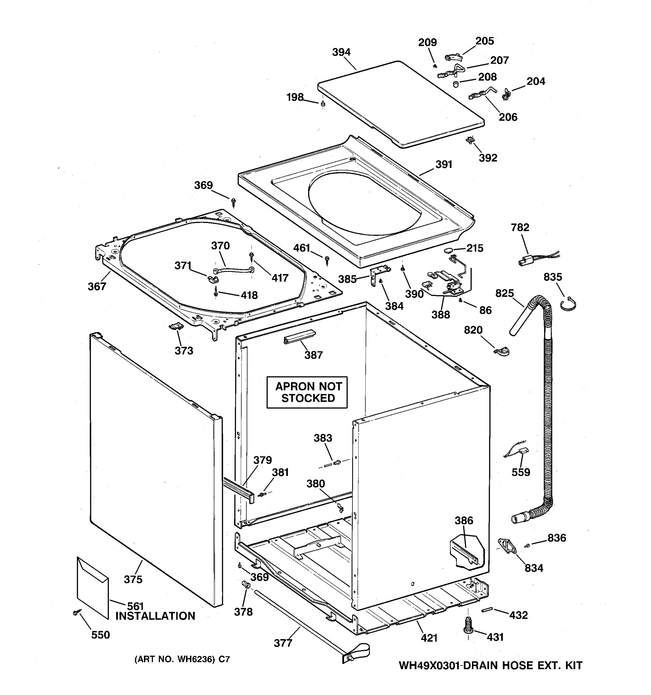 CABINET, COVER & FRONT PANEL