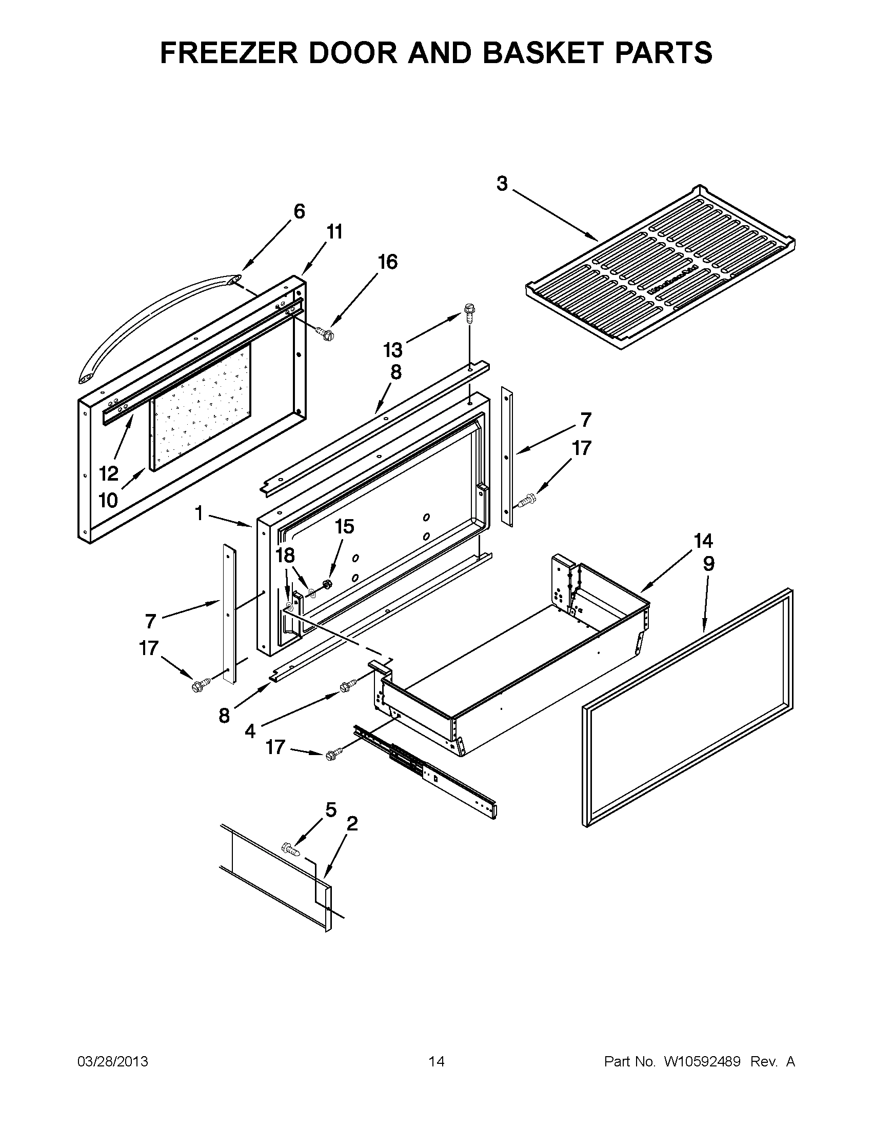 07 - FREEZER DOOR AND BASKET PARTS