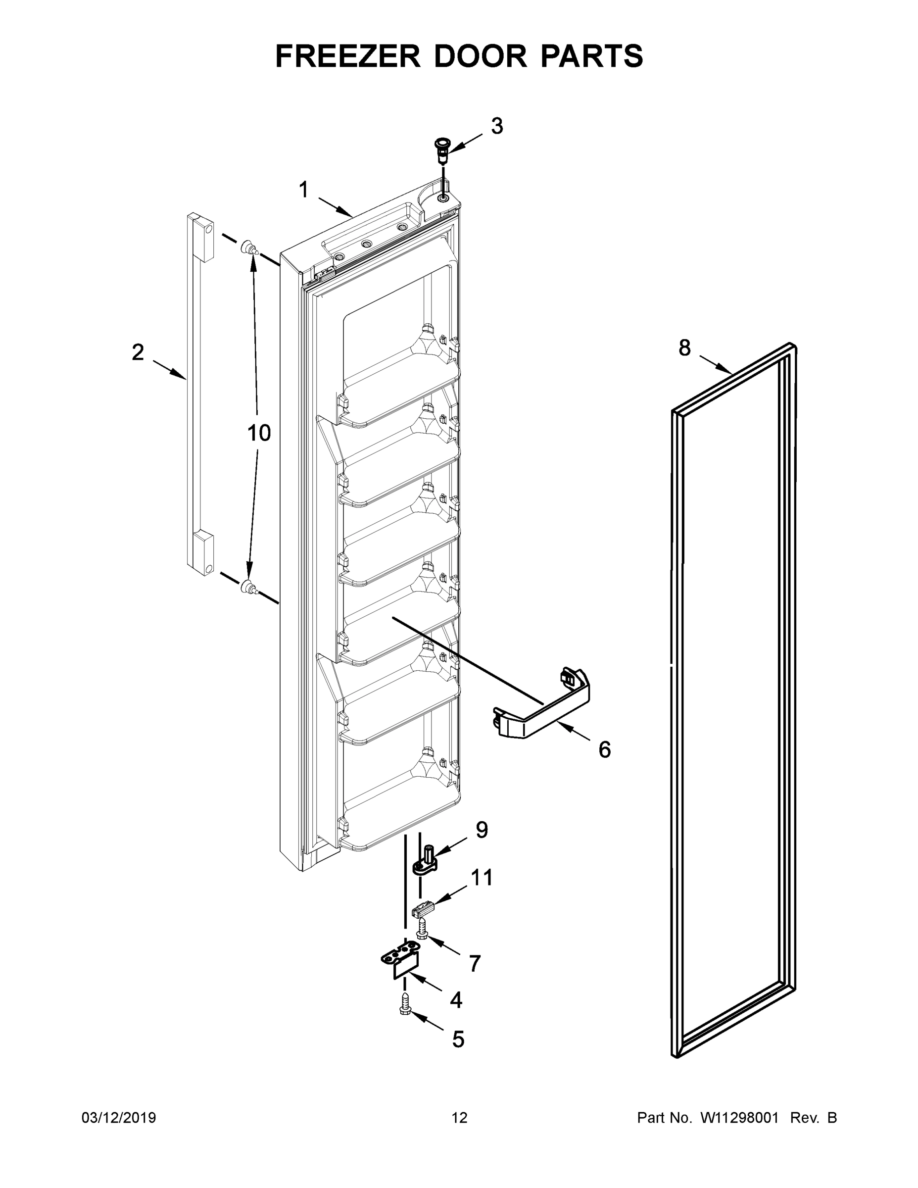 07 - FREEZER DOOR PARTS