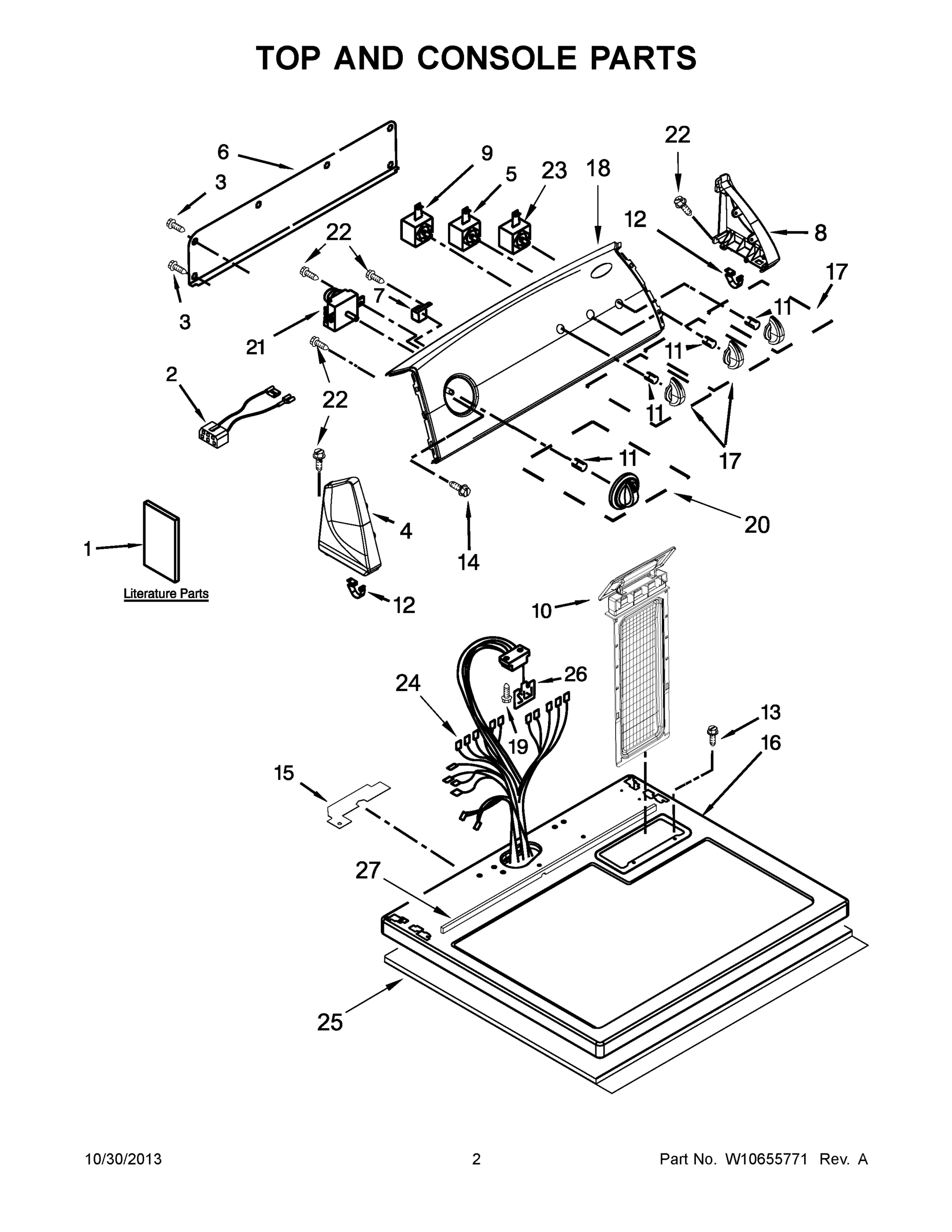 02 - TOP AND CONSOLE PARTS