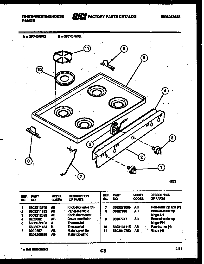 03 - COOKTOP PARTS