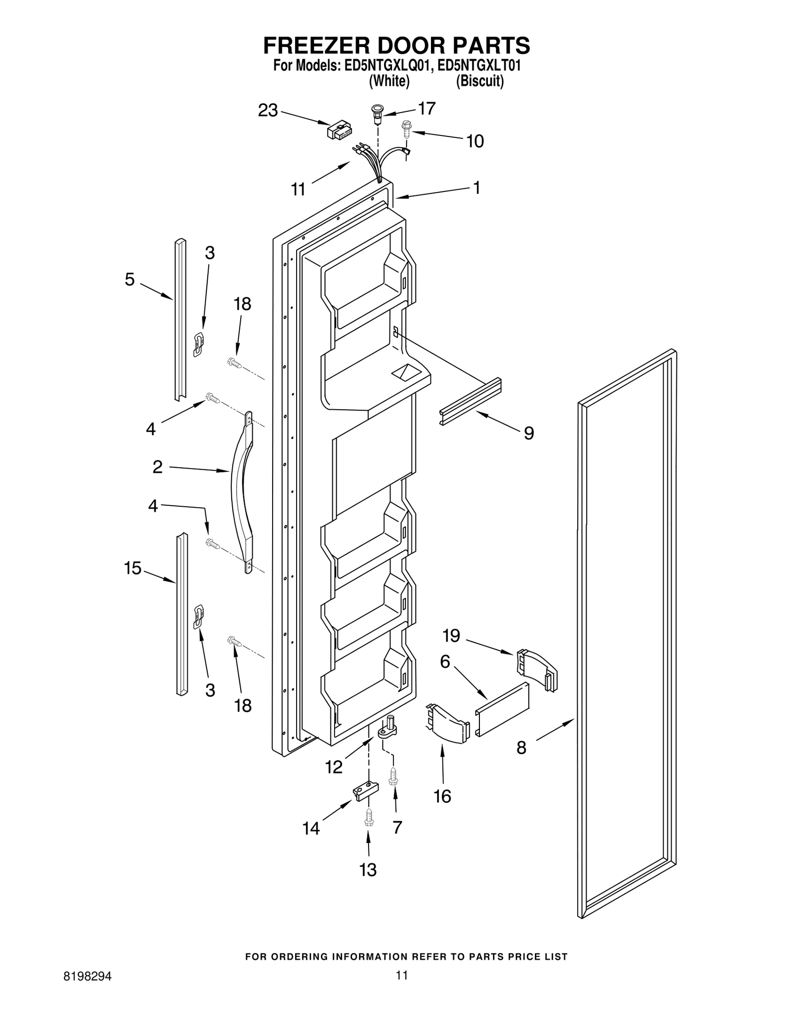 FREEZER DOOR PARTS
