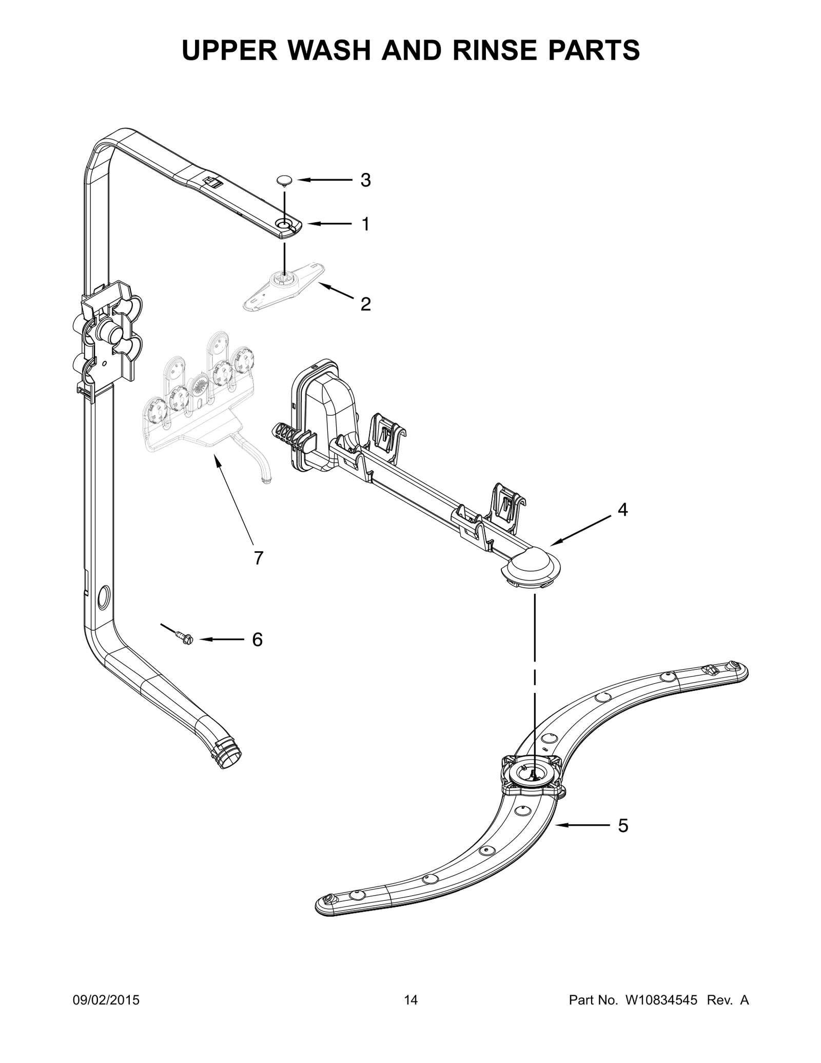 UPPER WASH AND RINSE PARTS