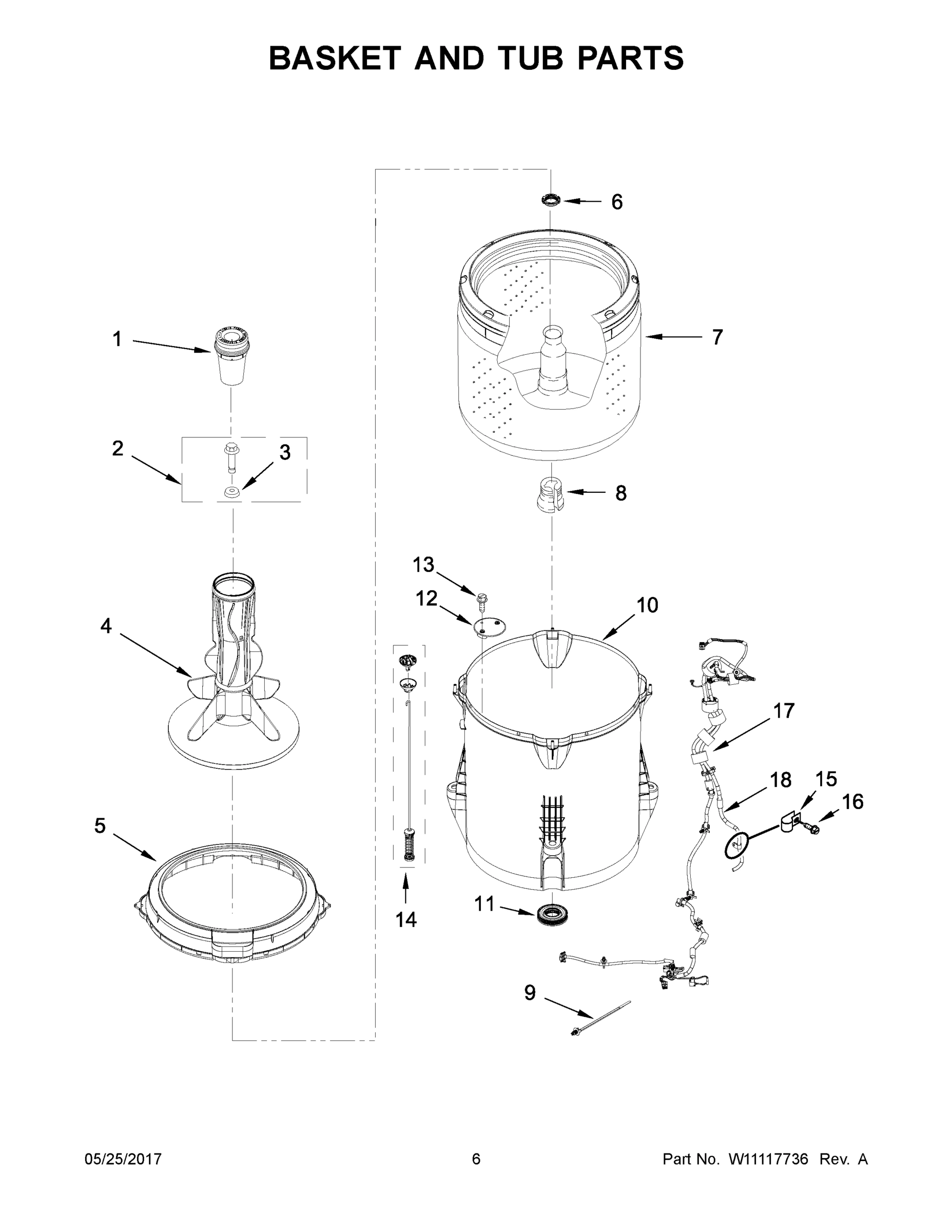 04 - BASKET AND TUB PARTS