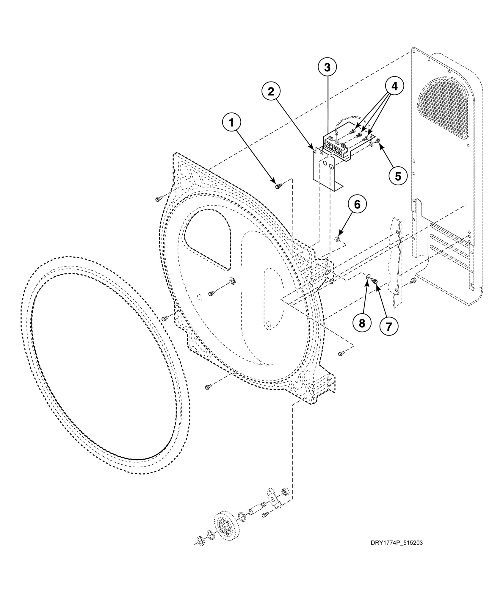 Terminal Block - Gas and 1 Phase Electric Models