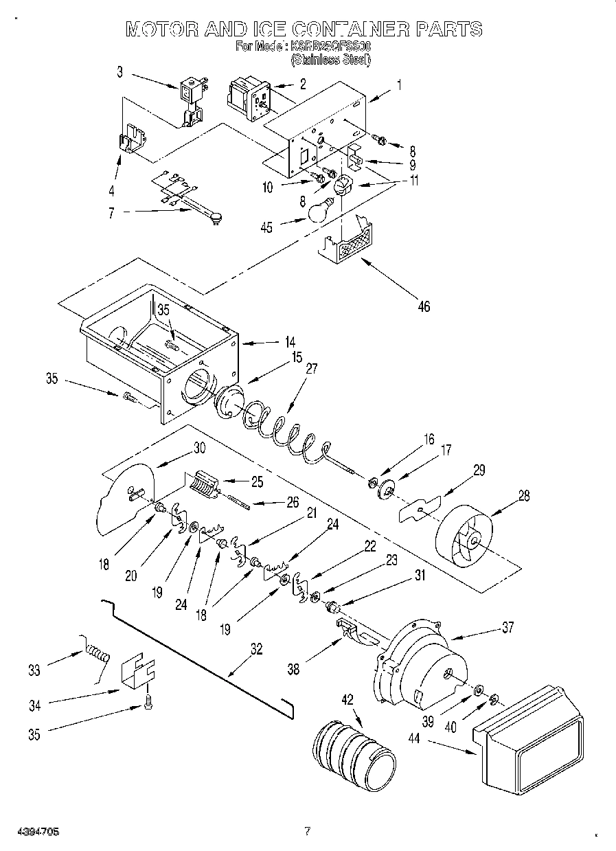 05 - MOTOR AND ICE CONTAINER
