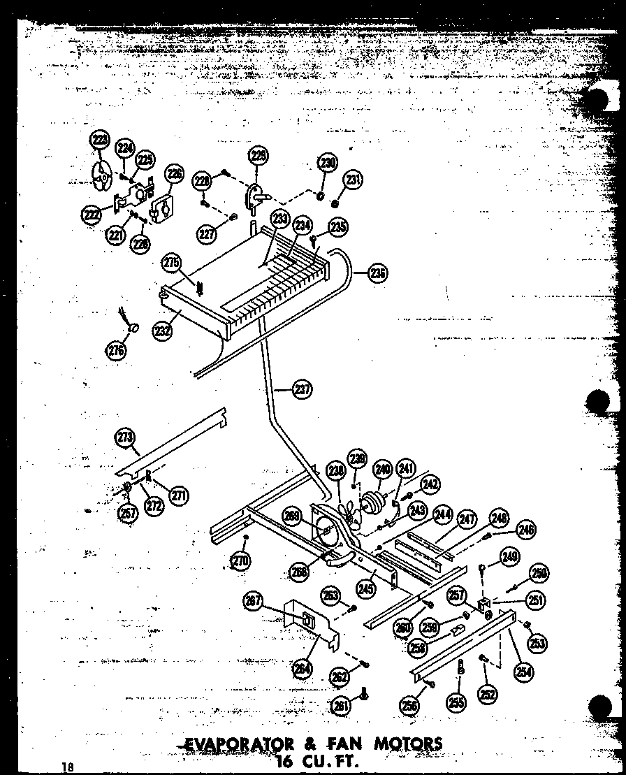 03 - EVAP & FAN MOTORS 16 CU. FT.