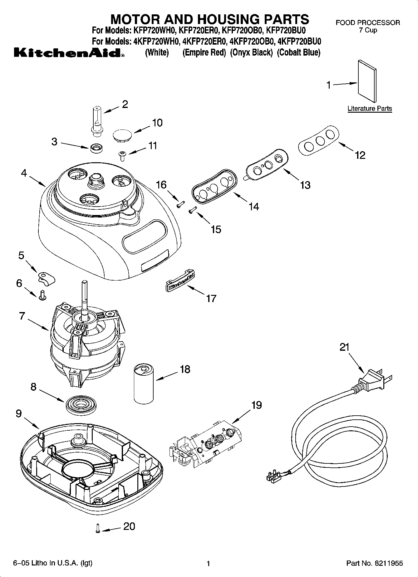 01 - MOTOR AND HOUSING PARTS
