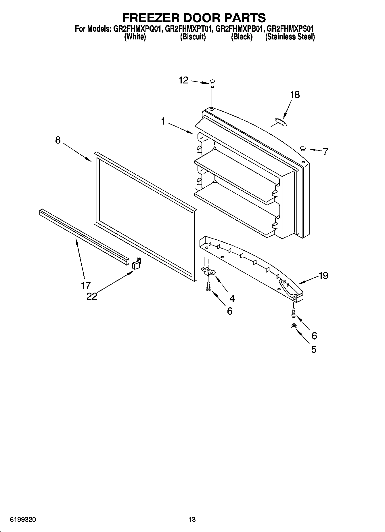 07 - FREEZER DOOR PARTS, OPTIONAL PARTS