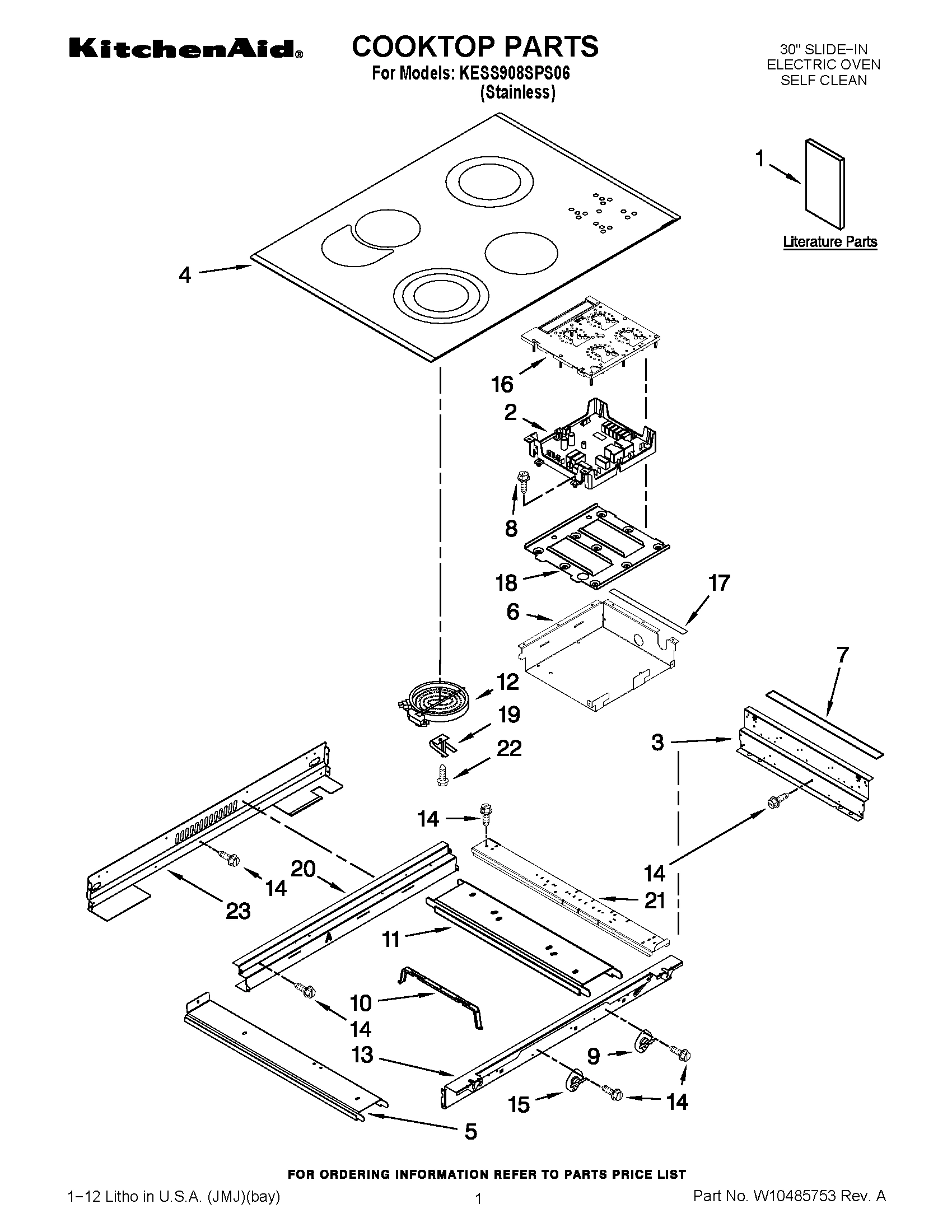01 - COOKTOP PARTS