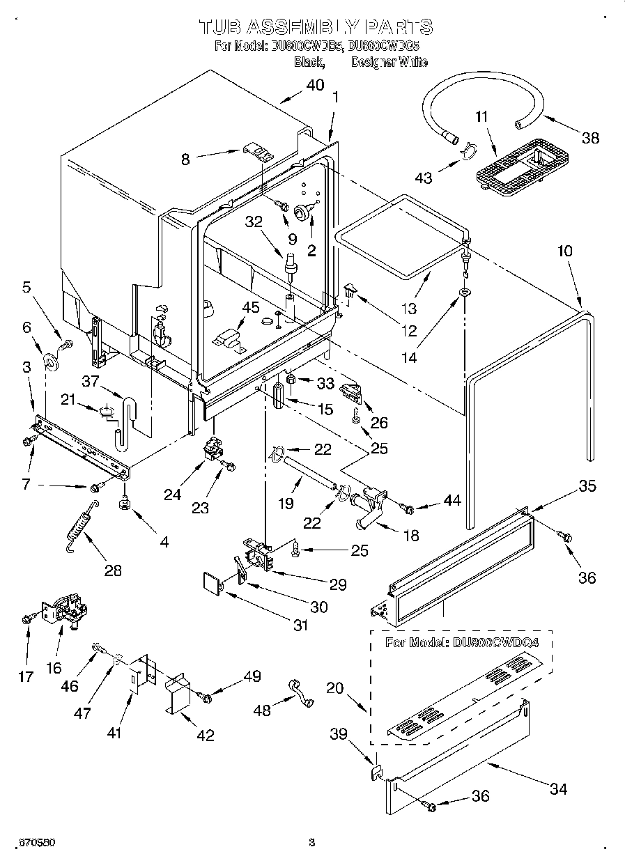 03 - TUB ASSEMBLY