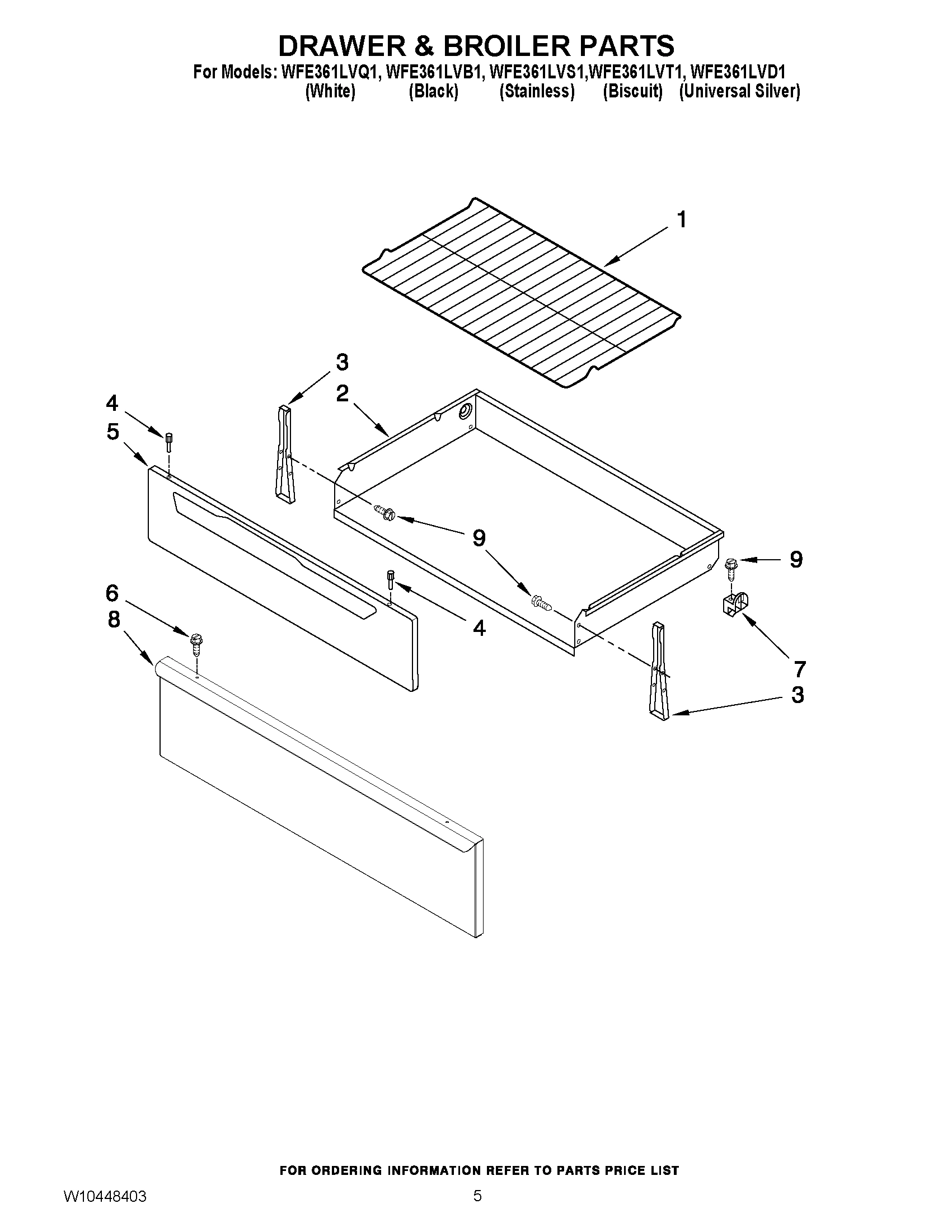 04 - DRAWER & BROILER PARTS