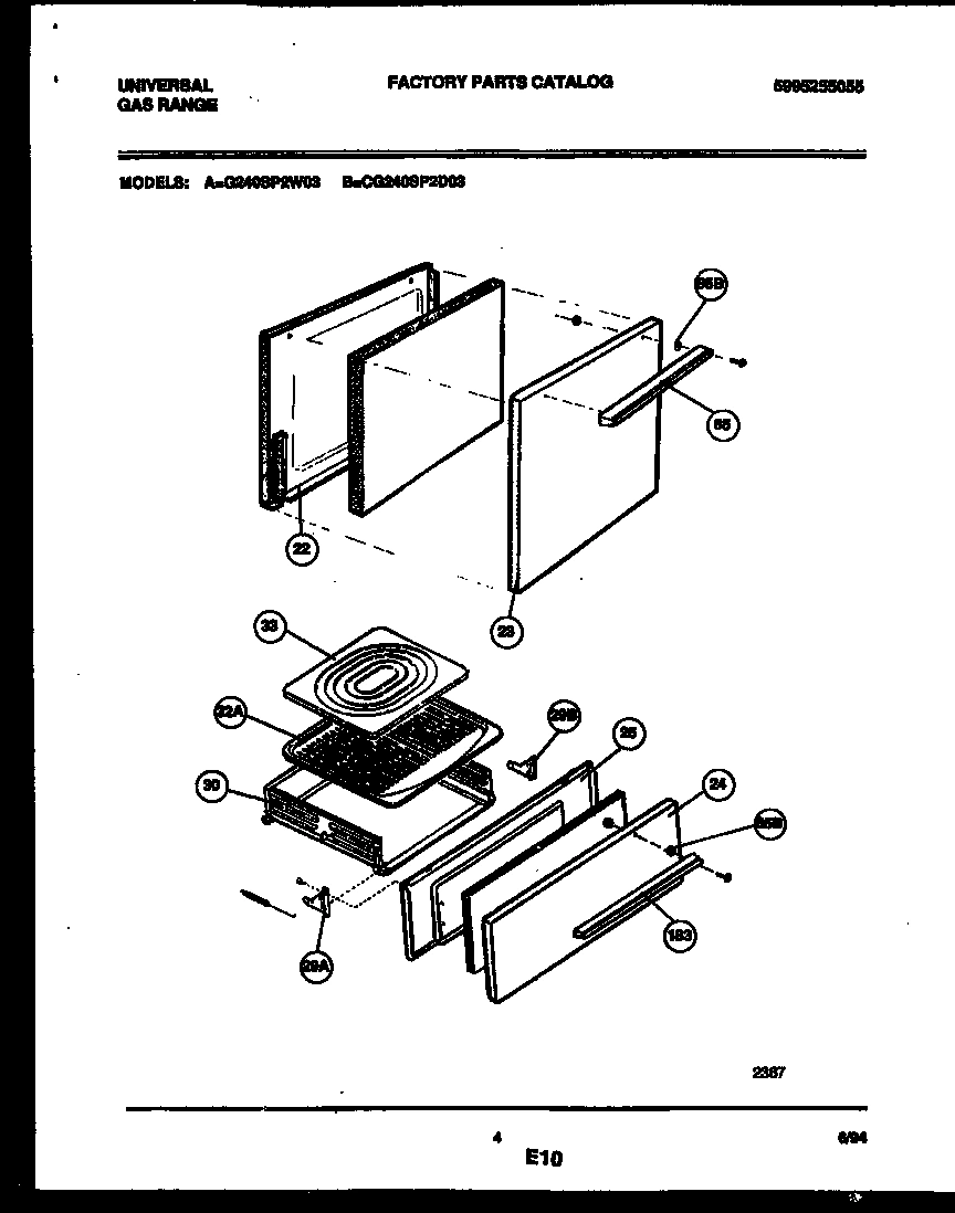 03 - DOOR AND BROILER DRAWER PARTS