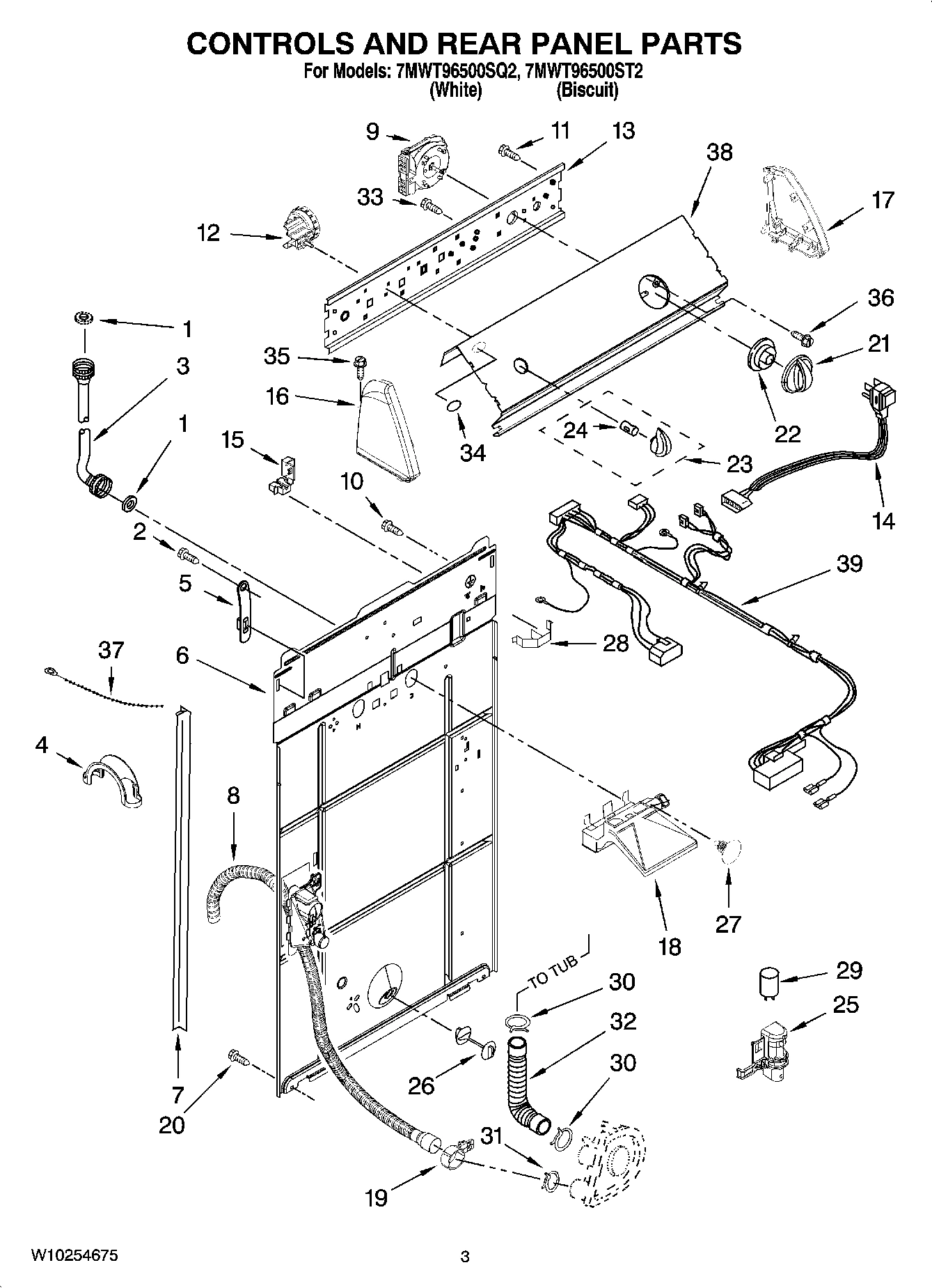 02 - CONTROLS AND REAR PANEL PARTS
