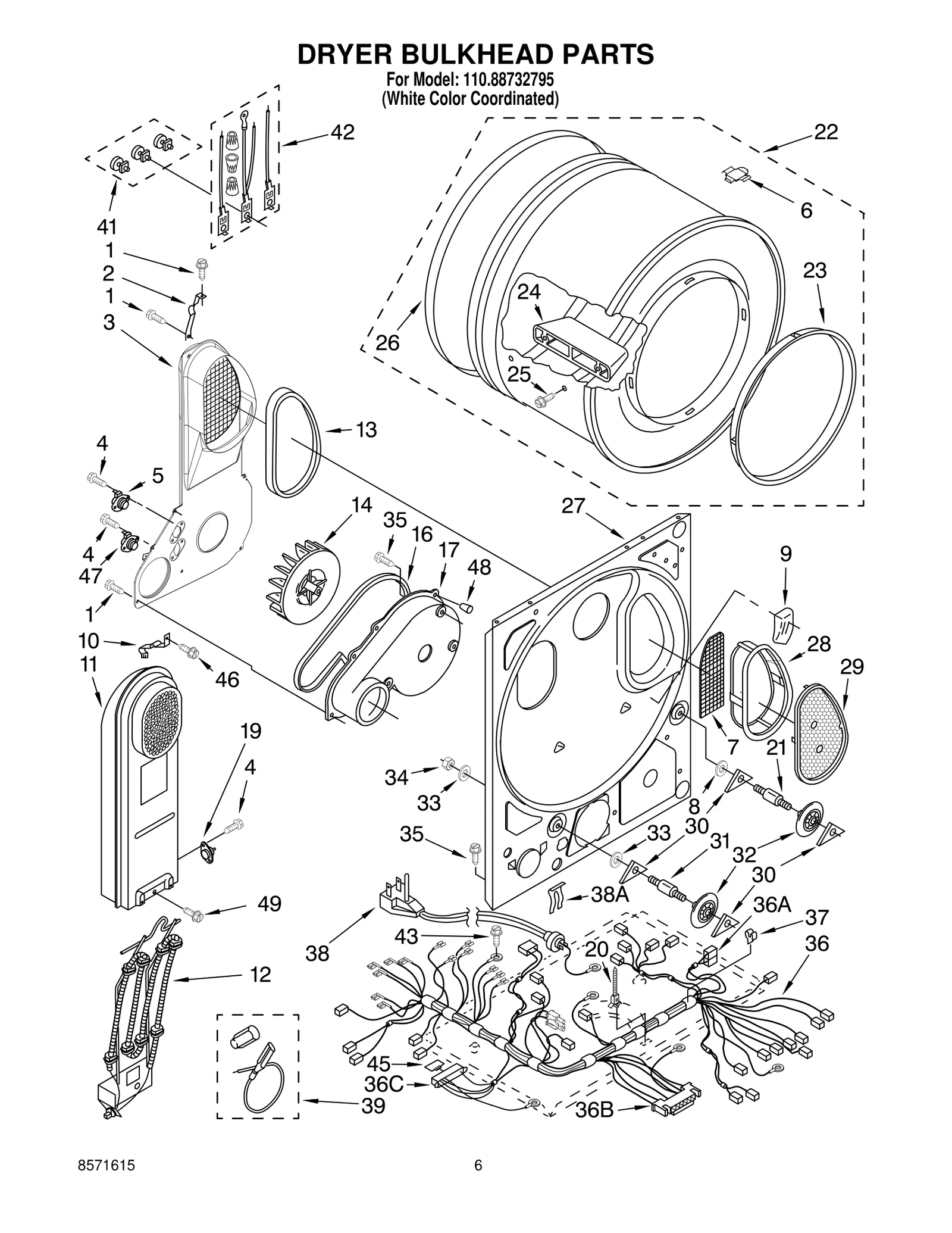 DRYER BULKHEAD PARTS