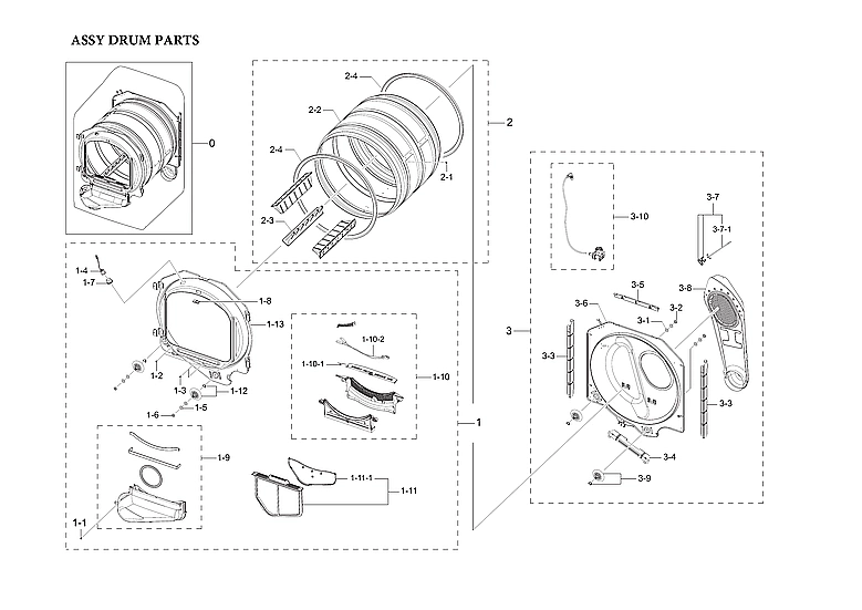 Assembly Drum Parts