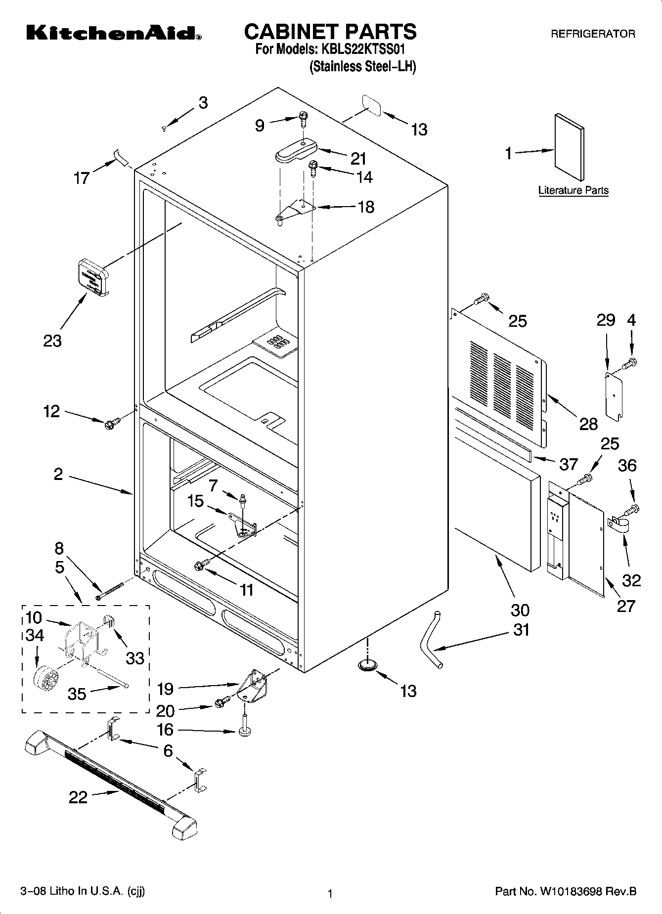 01 - CABINET PARTS