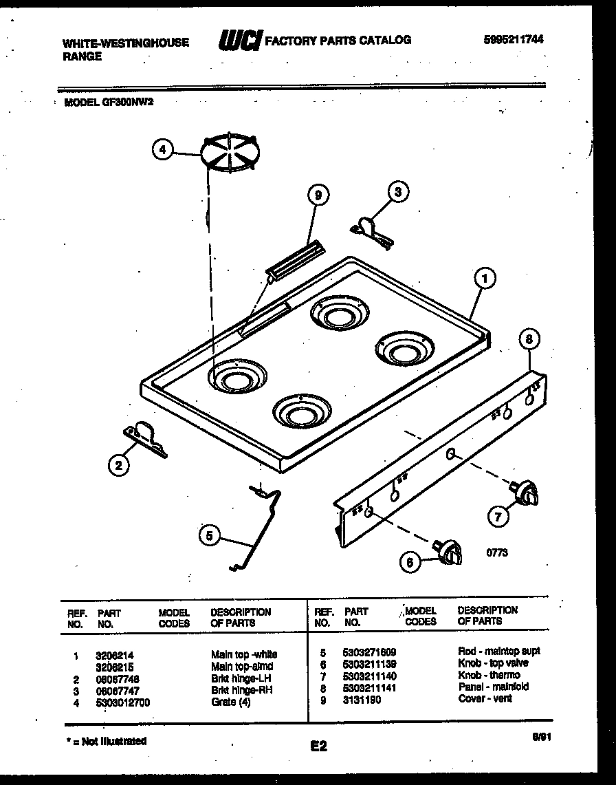 03 - COOKTOP PARTS
