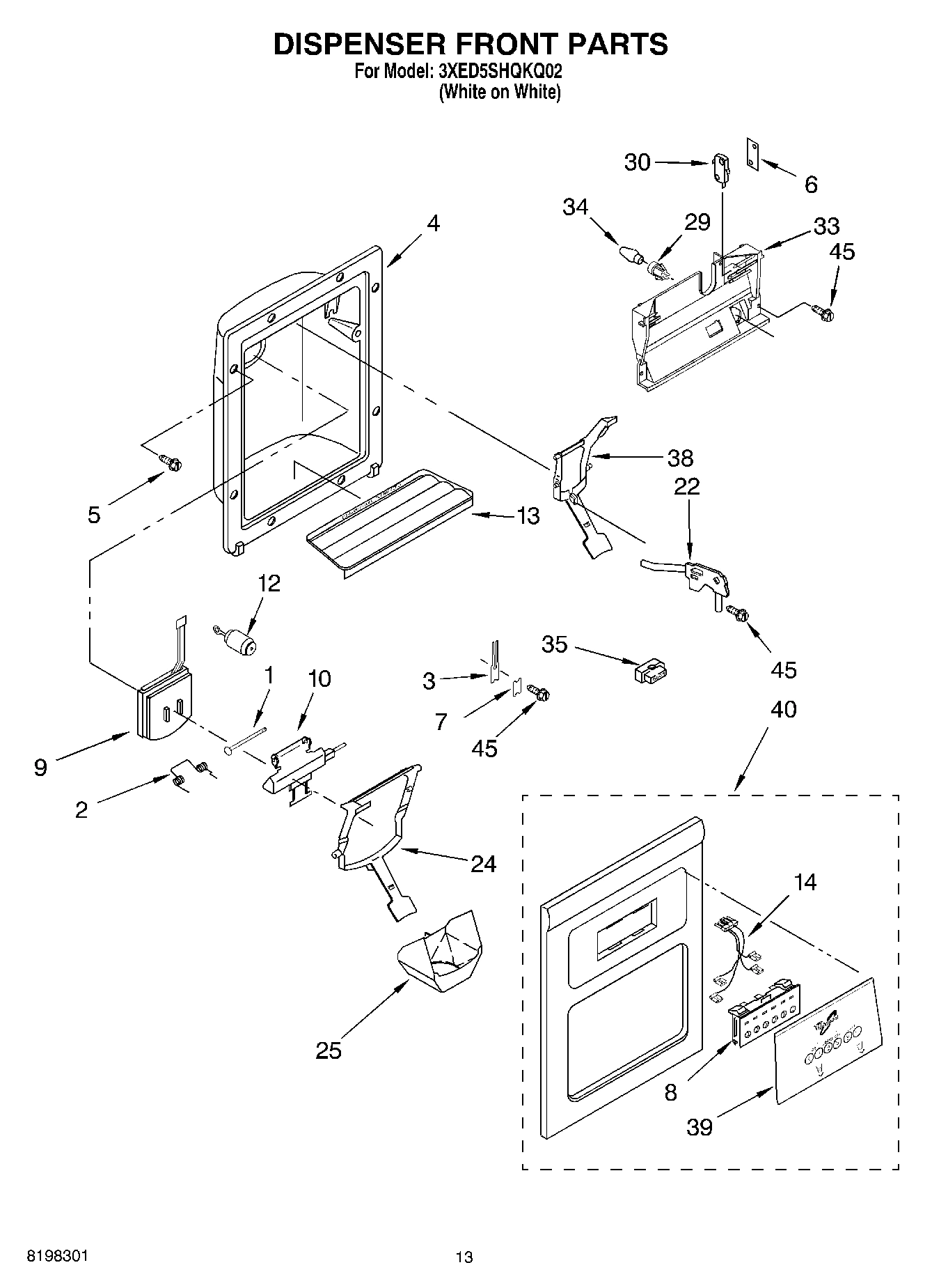 08 - DISPENSER FRONT PARTS
