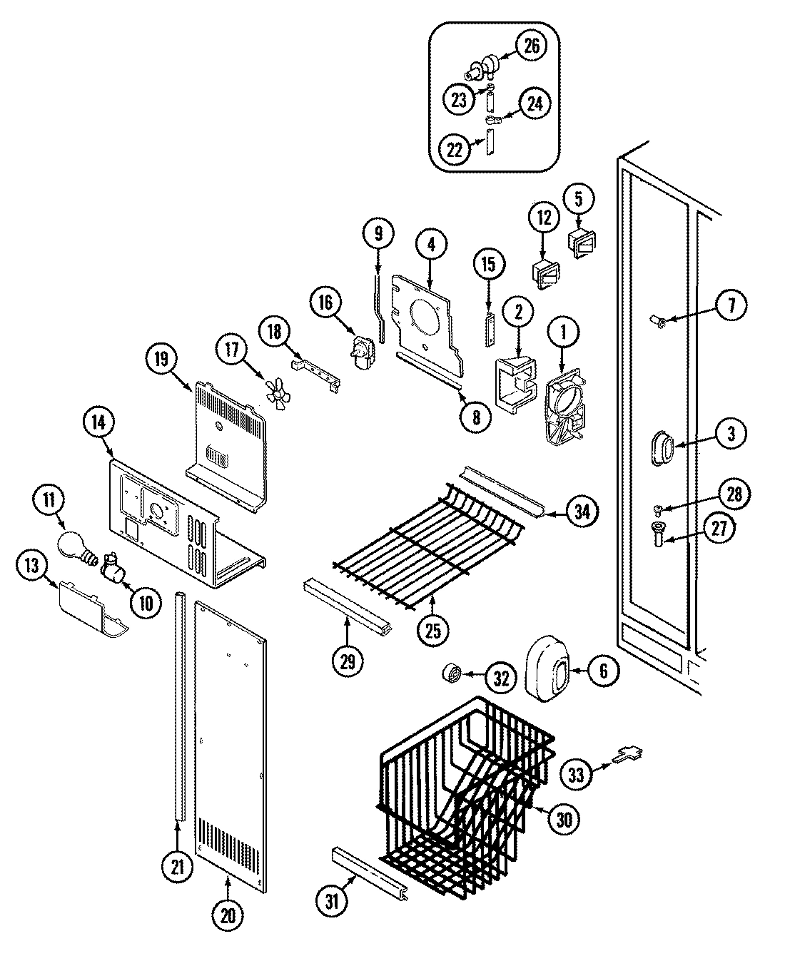01 - FREEZER COMPARTMENT