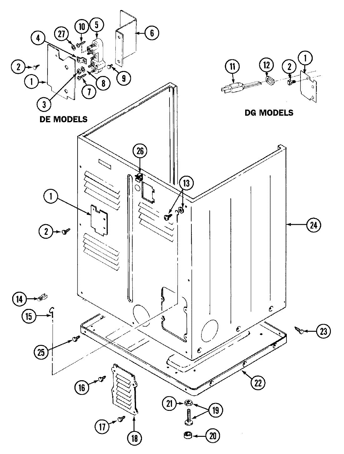 02 - CABINET-REAR (LDE9904ACE & LDG9904AAM)