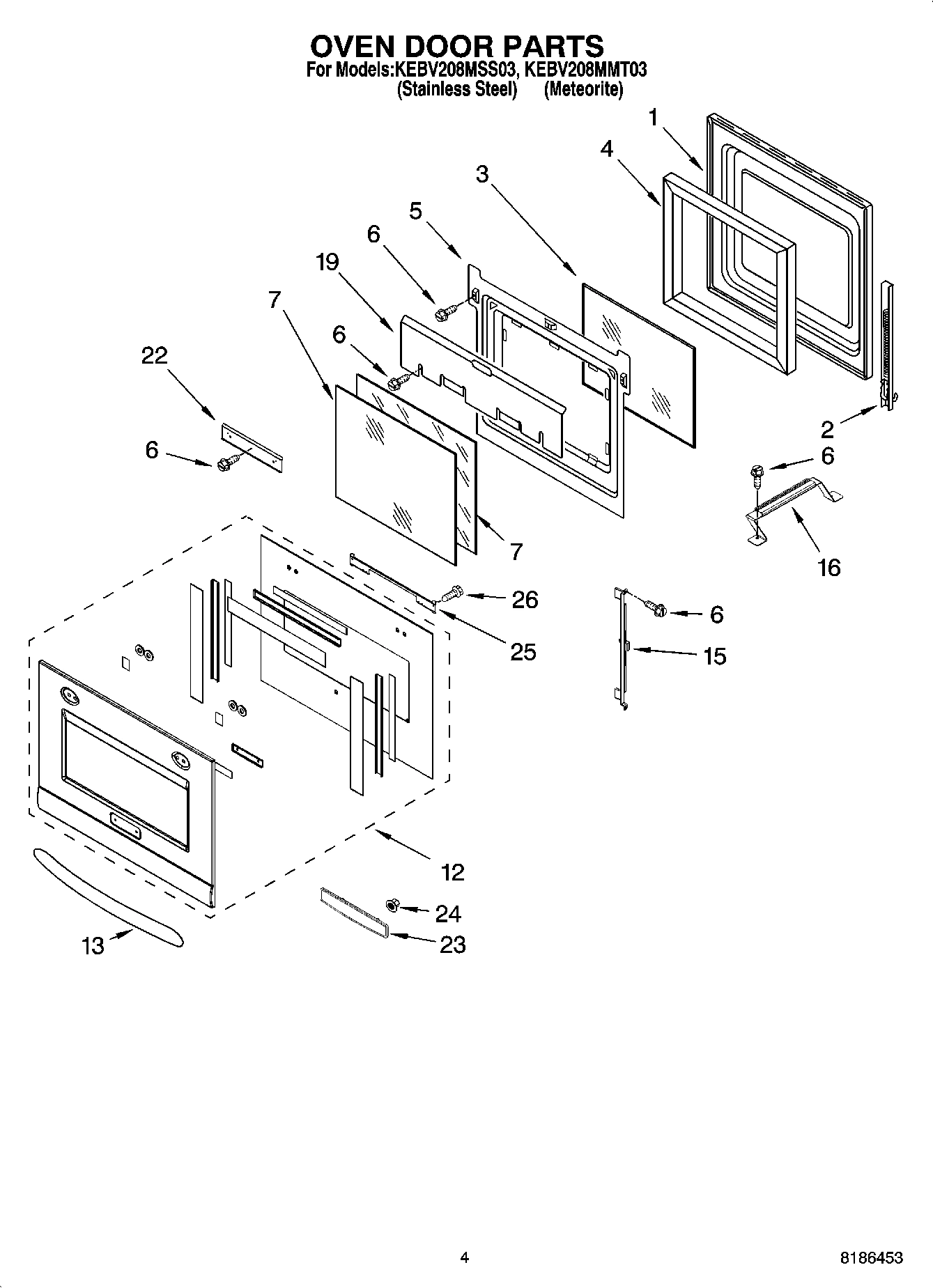03 - OVEN DOOR PARTS
