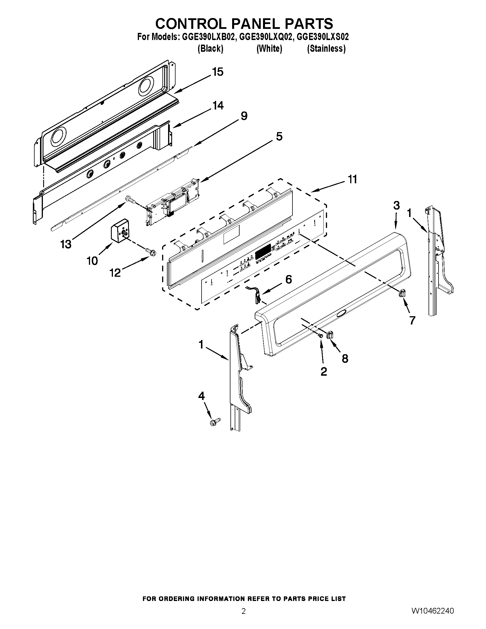 02 - CONTROL PANEL PARTS