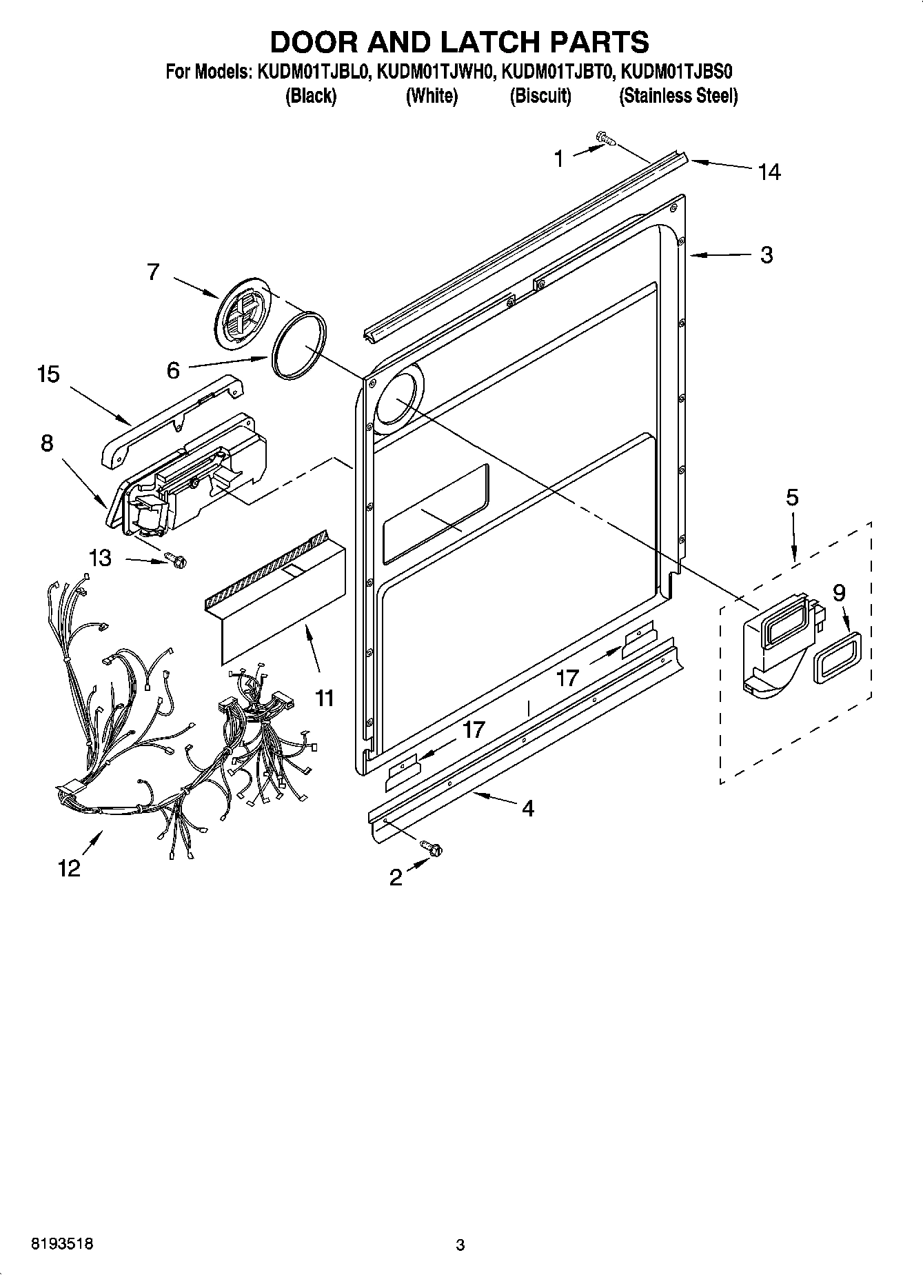 03 - DOOR AND LATCH PARTS
