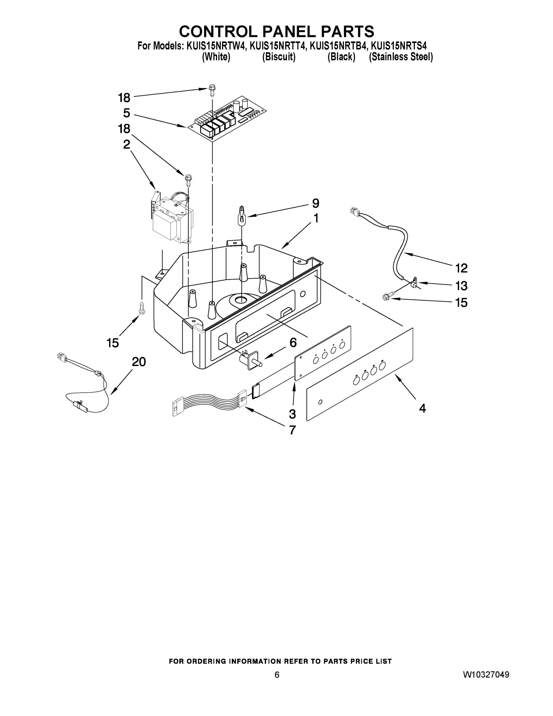 04 - CONTROL PANEL PARTS