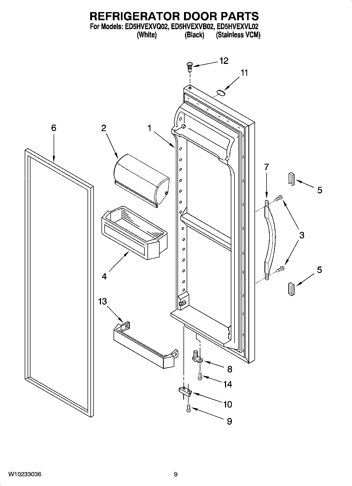 06 - REFRIGERATOR DOOR PARTS