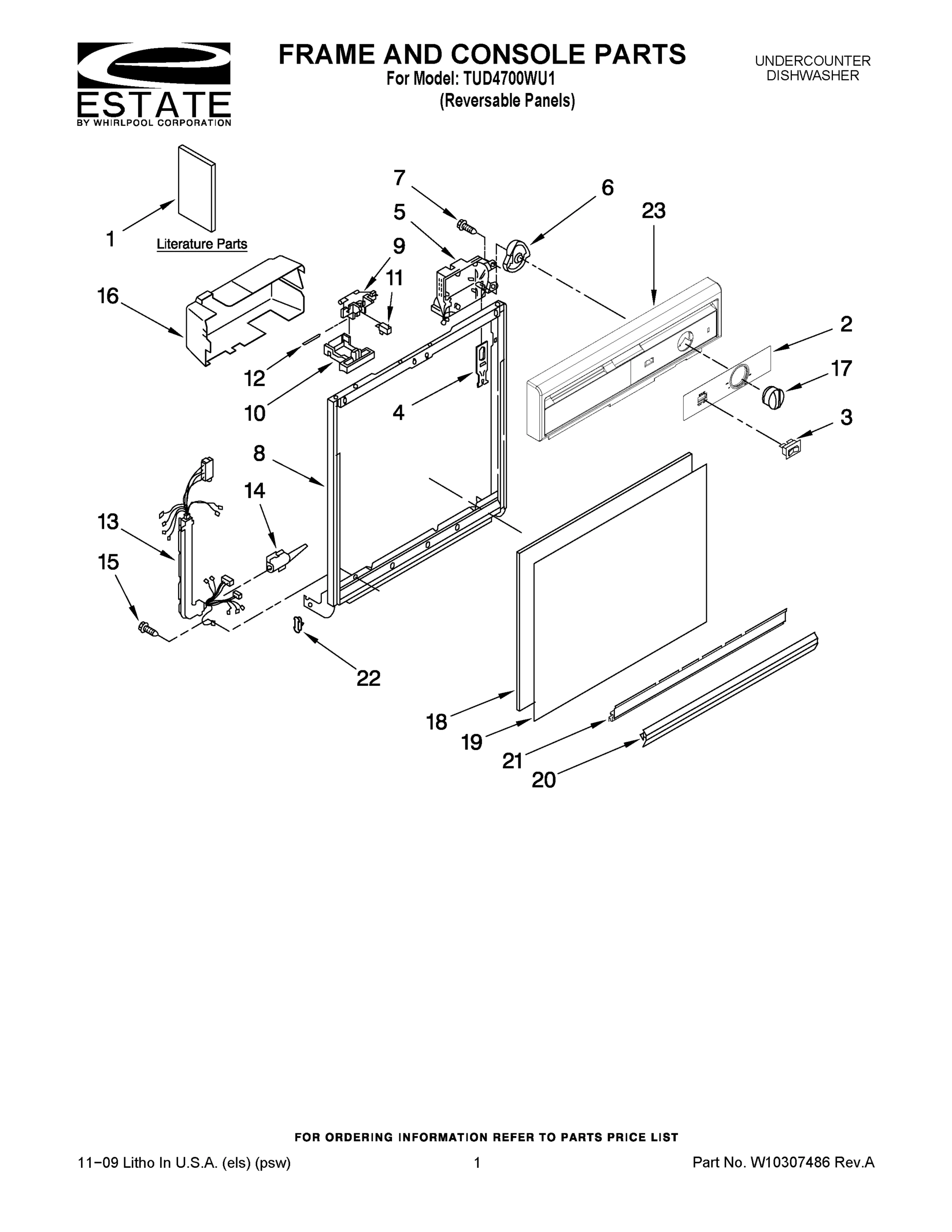 01 - FRAME AND CONSOLE PARTS