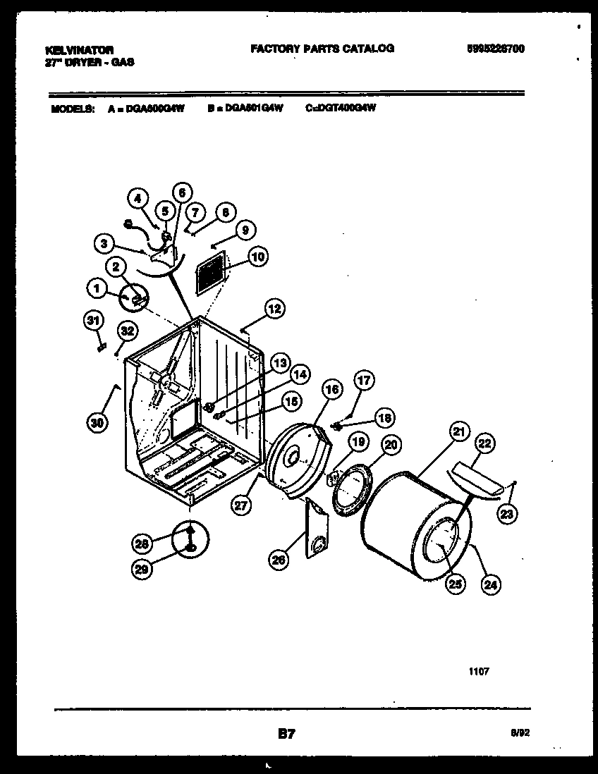 02 - CABINET AND COMPONENT PARTS