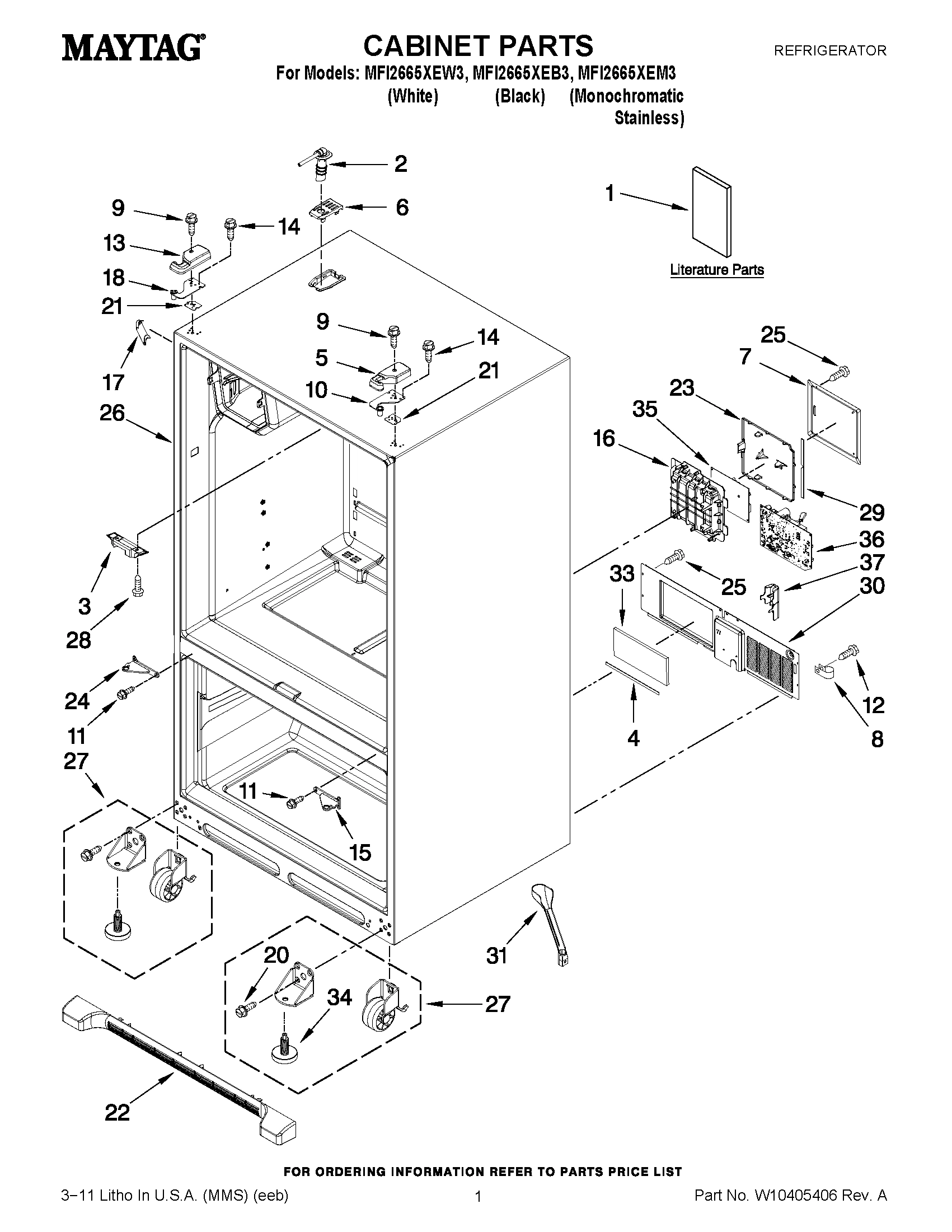 01 - CABINET PARTS