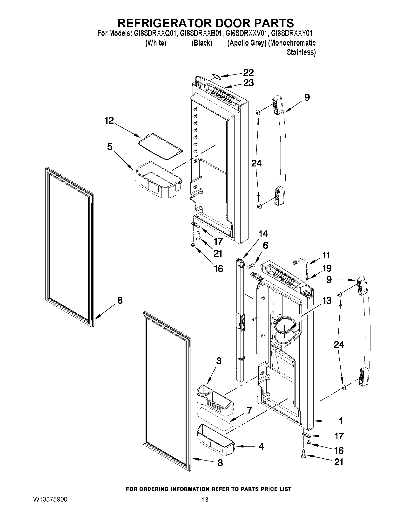 07 - REFRIGERATOR DOOR PARTS