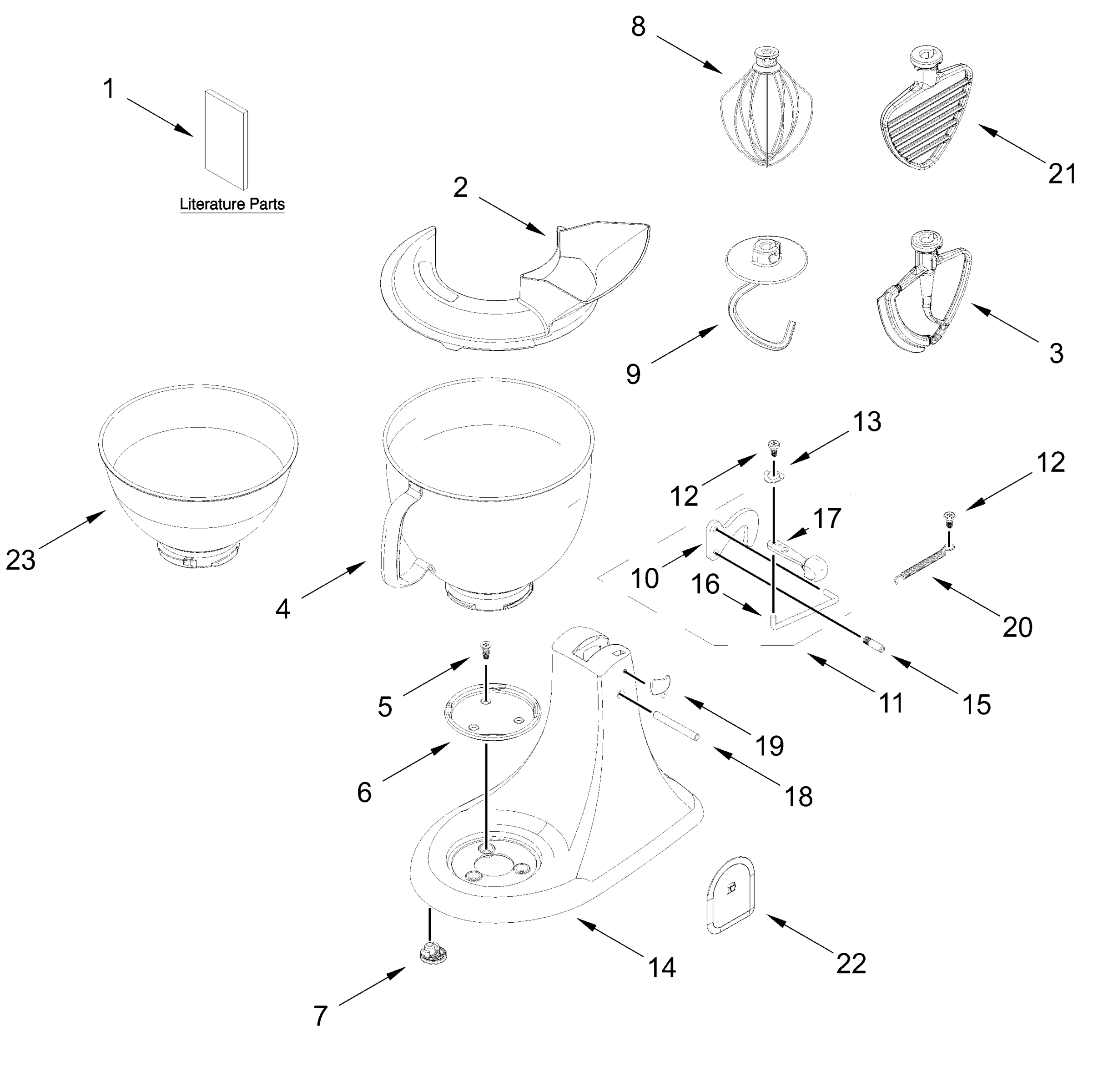 BASE AND PEDESTAL UNIT PARTS