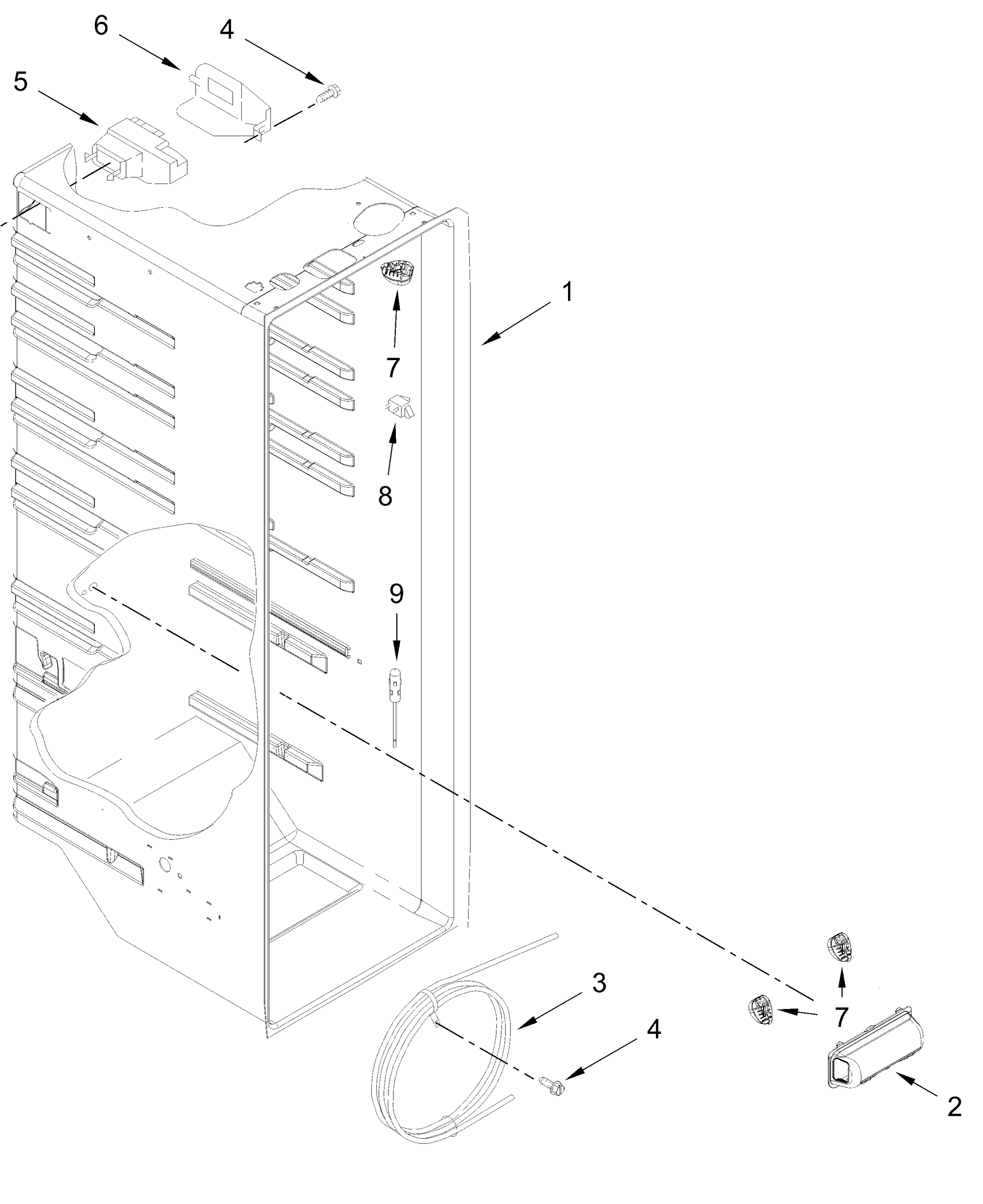 REFRIGERATOR LINER PARTS