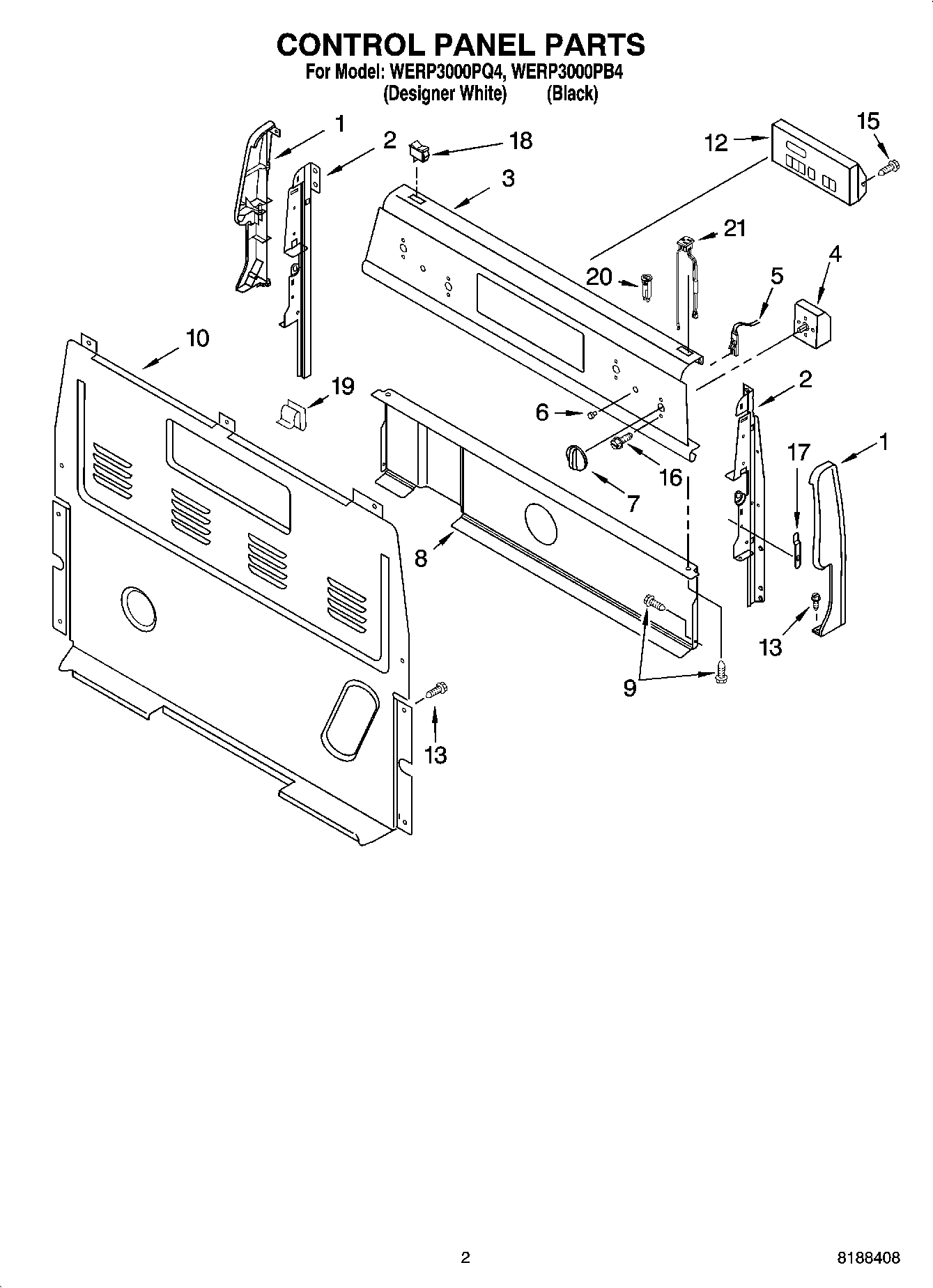 02 - CONTROL PANEL PARTS