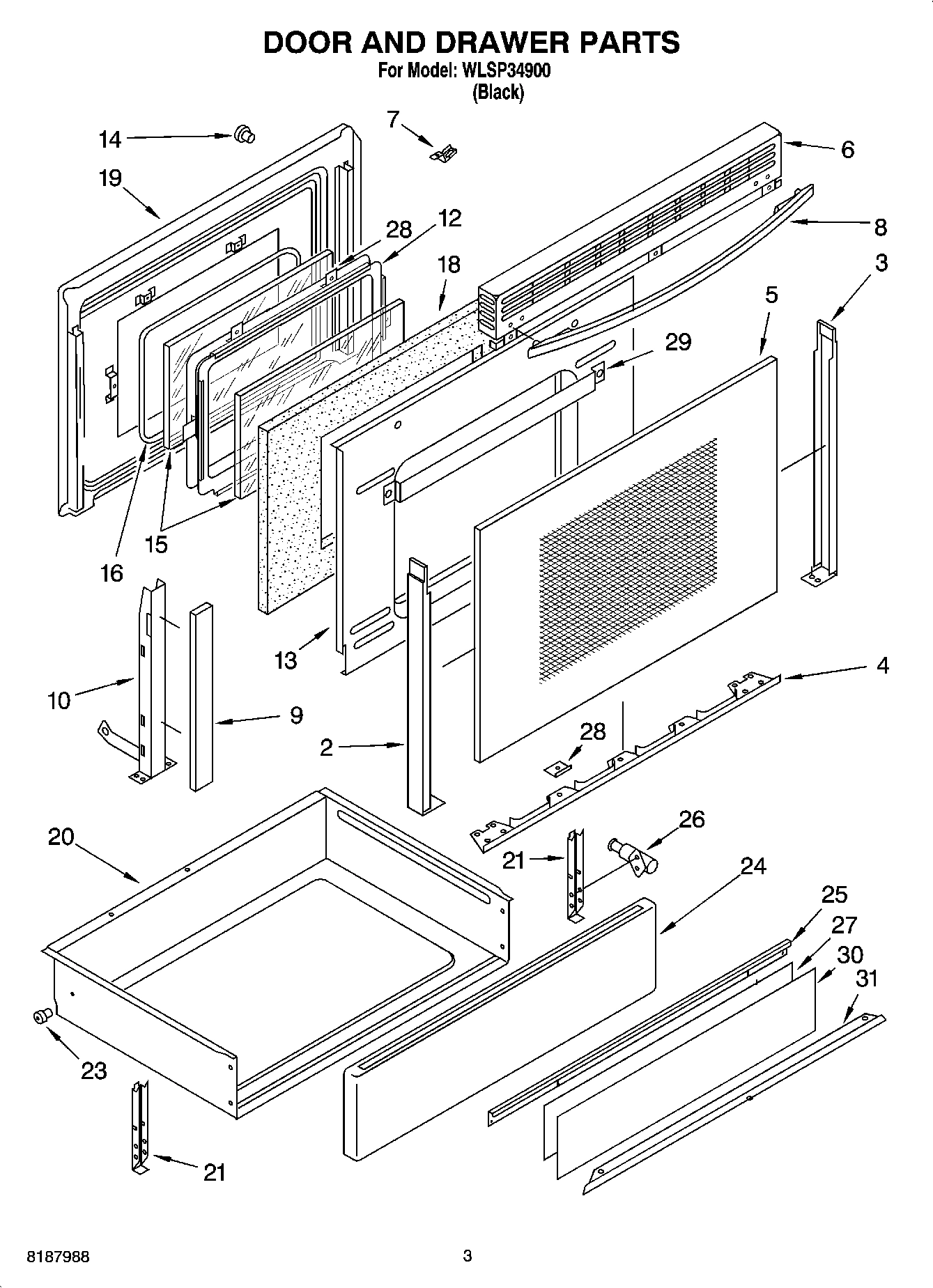 03 - DOOR AND DRAWER PARTS