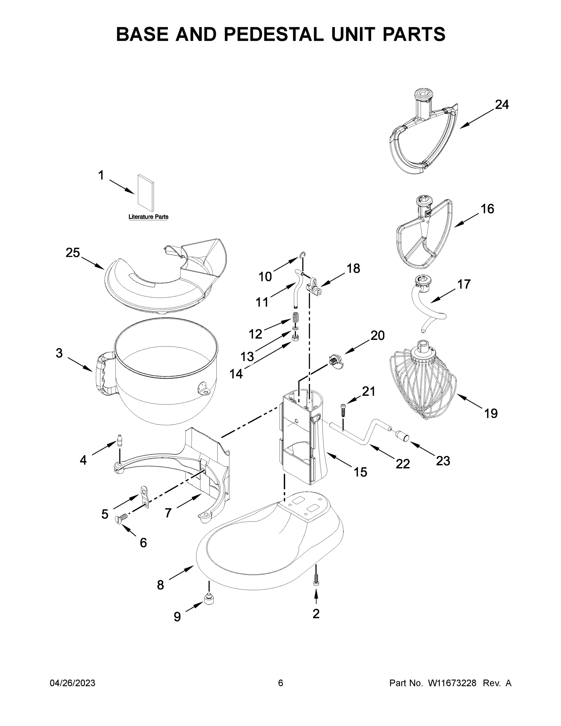 04 - BASE AND PEDESTAL UNIT PARTS