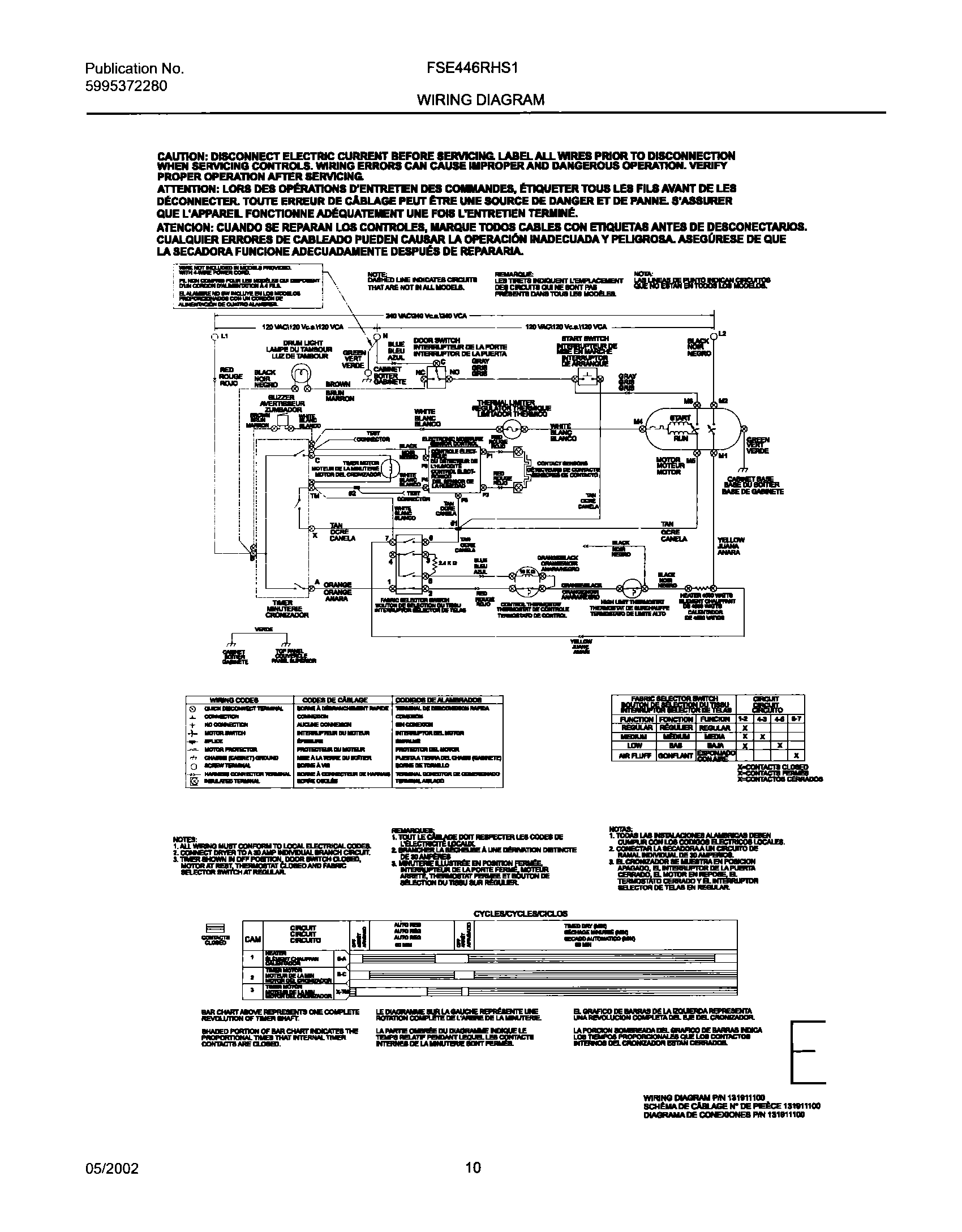 10 - 131911100 WIRING DIAGRAM